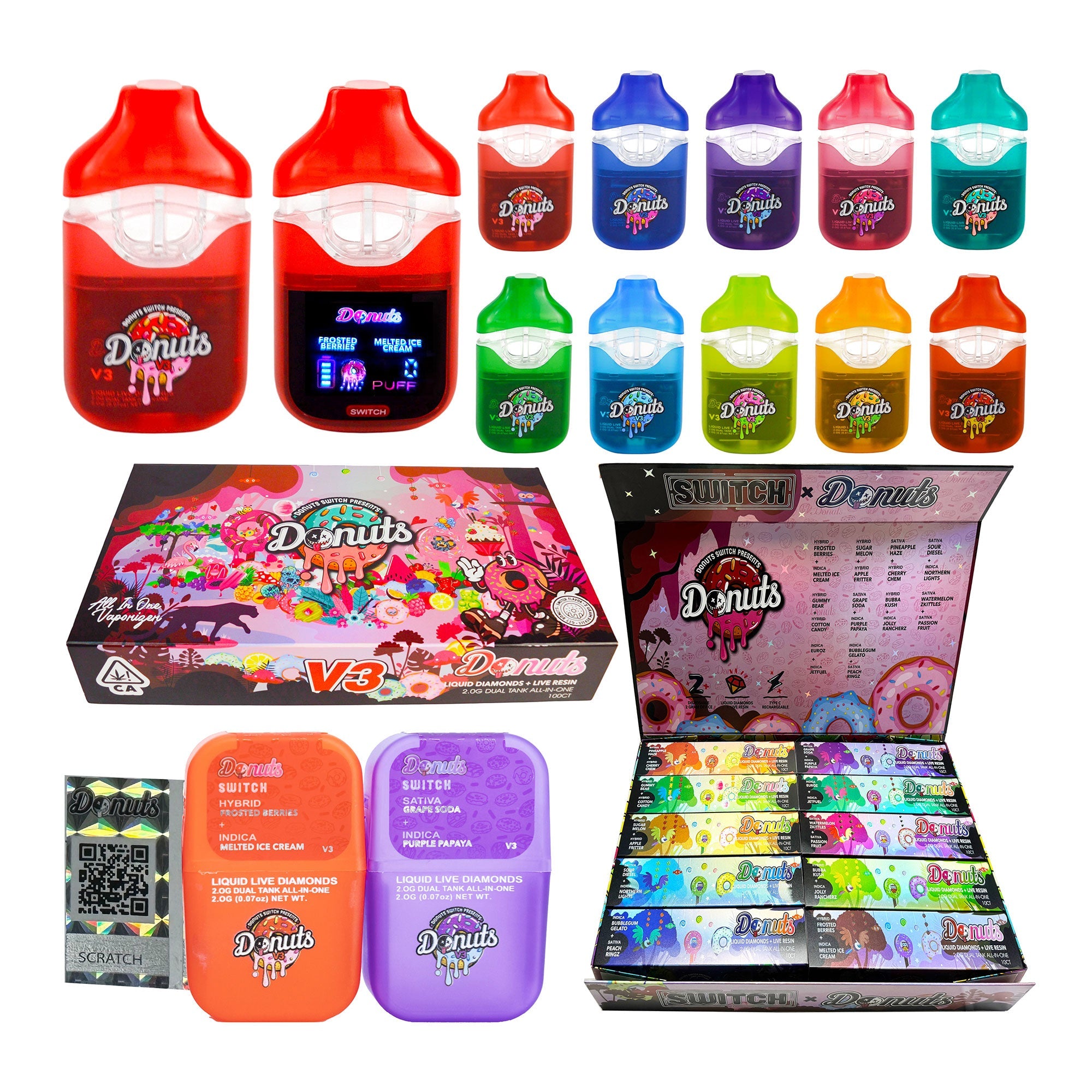 donut flavor disposable vape Glazed Donut Viho Turbo 10000 Disposable Vape