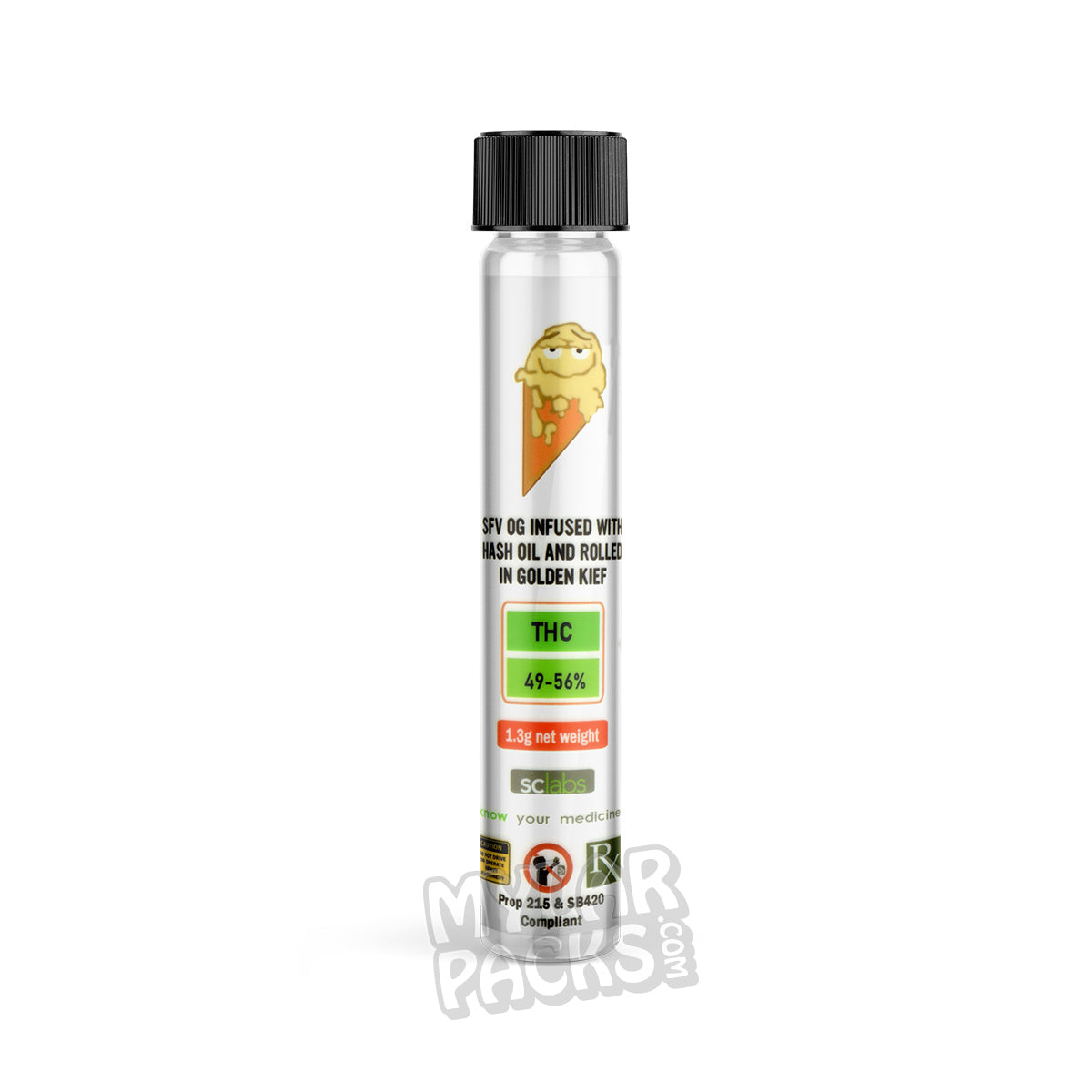 Preroll individual vacío Future Vanilla Premium 2020 con tubo de vidrio Pyrex para hierbas