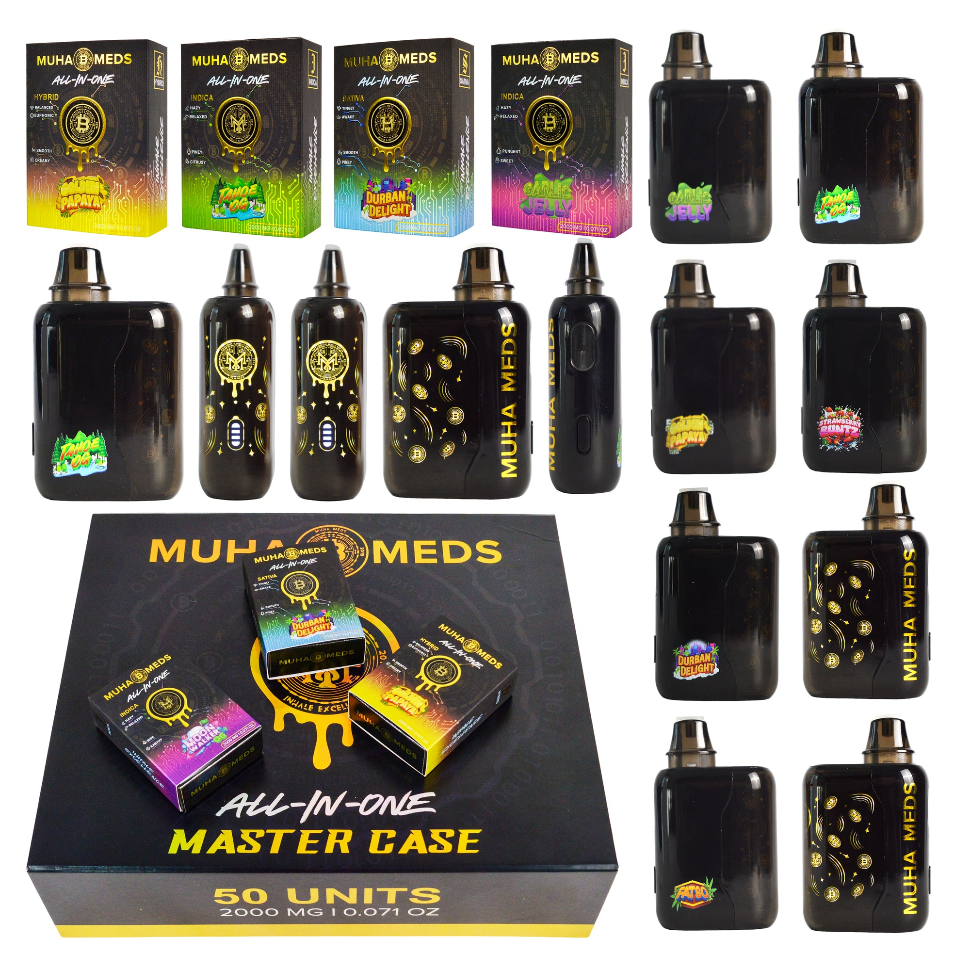 Muha Meds BTC Edition Disposable Vapes (500 Units / Per Lot)