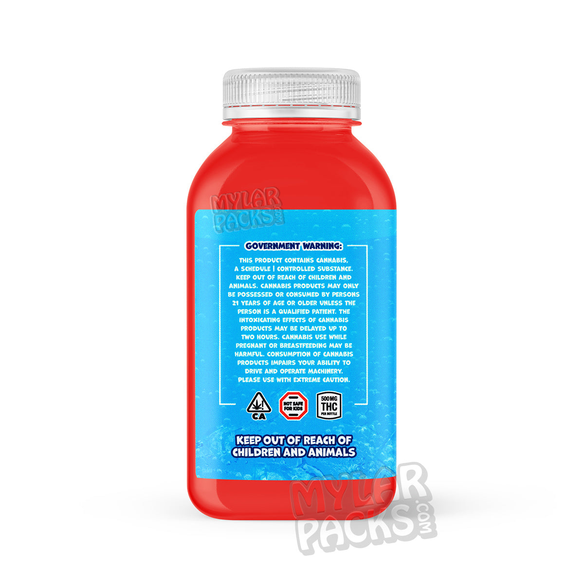 420 Kush Kool Aid 500mg Cannabis Infused Fruit Drink Sticker Wraparound Label (6" x 2.75")