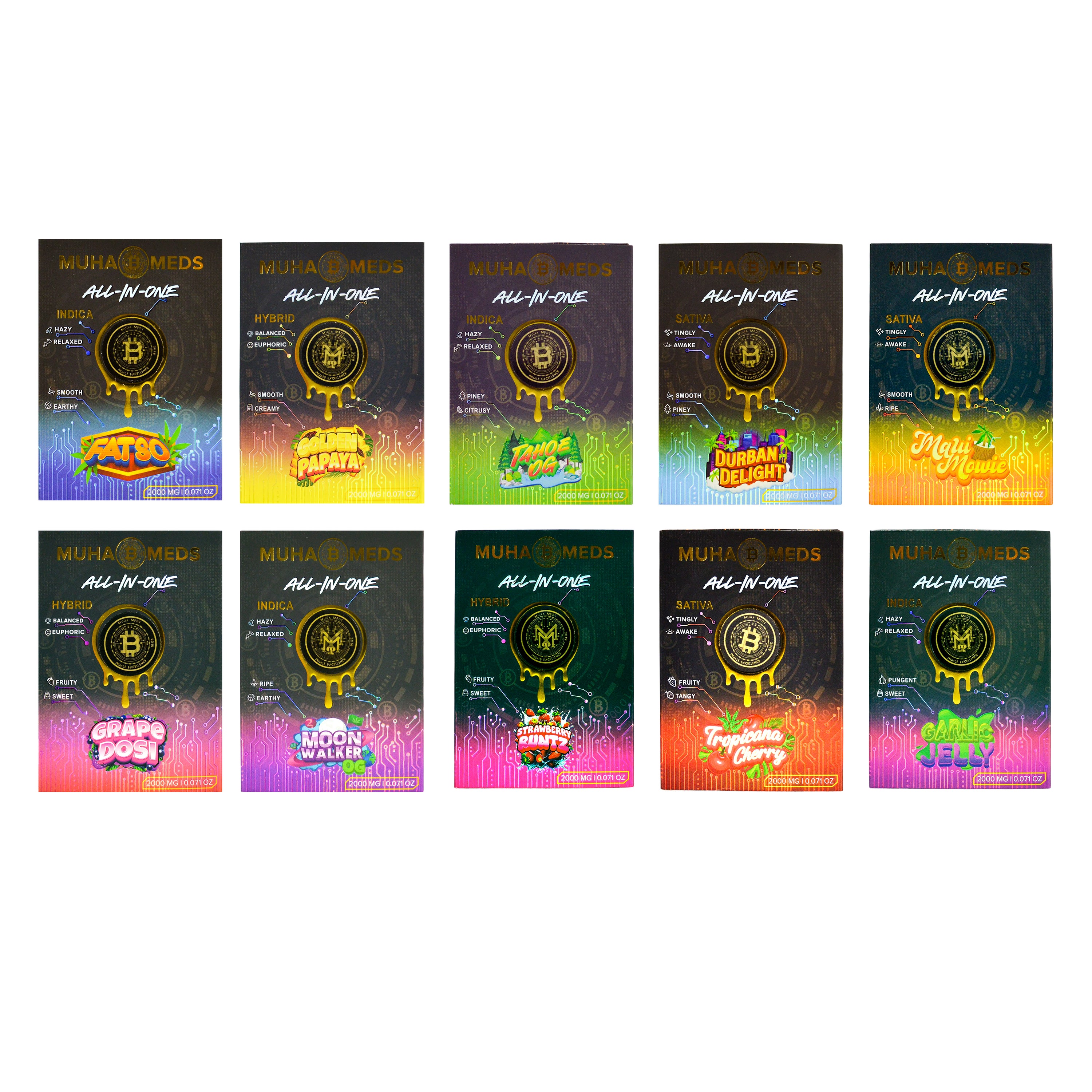 Muha Meds BTC Edition Disposable Vapes (500 Units / Per Lot)