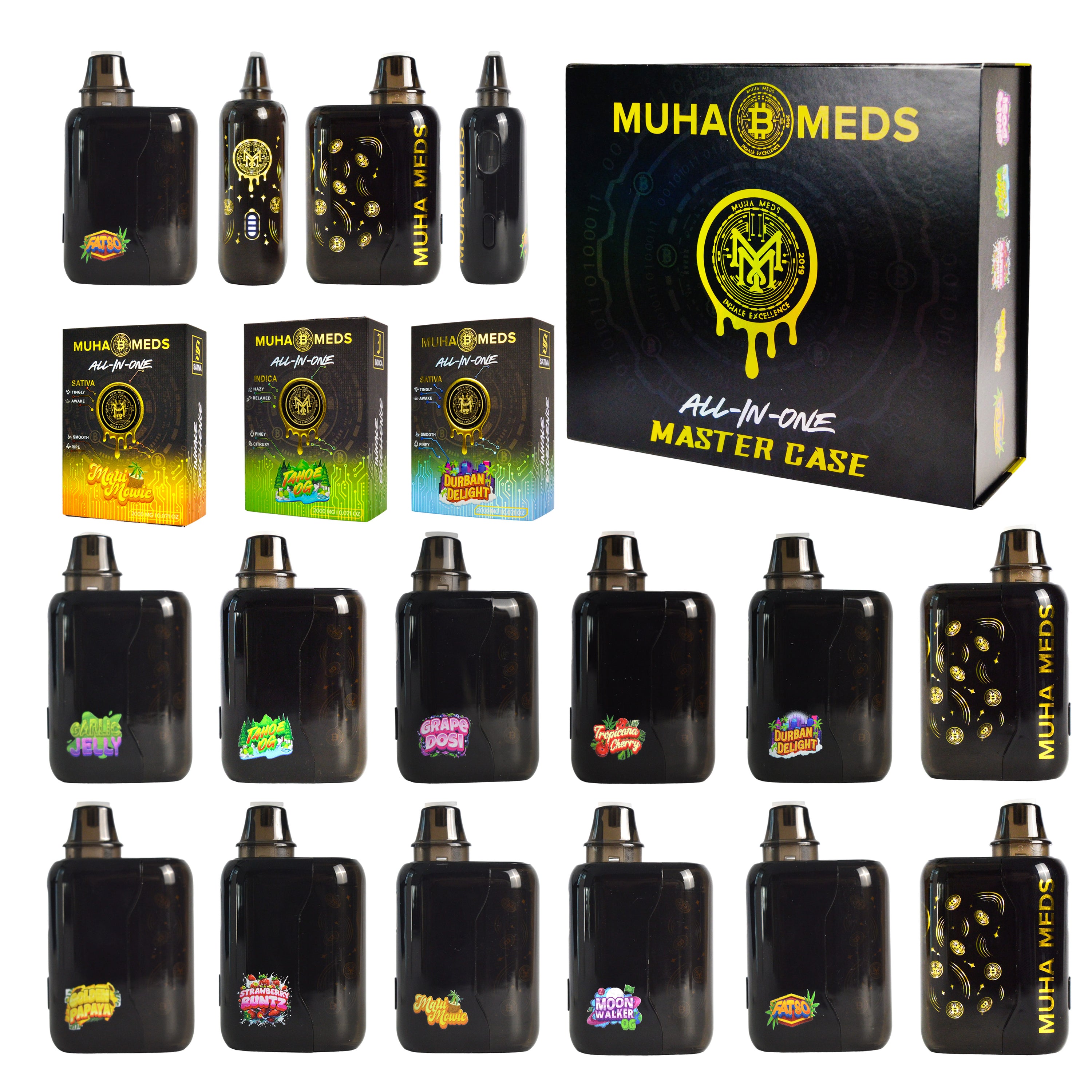 Muha Meds BTC Edition Disposable Vapes (500 Units / Per Lot)