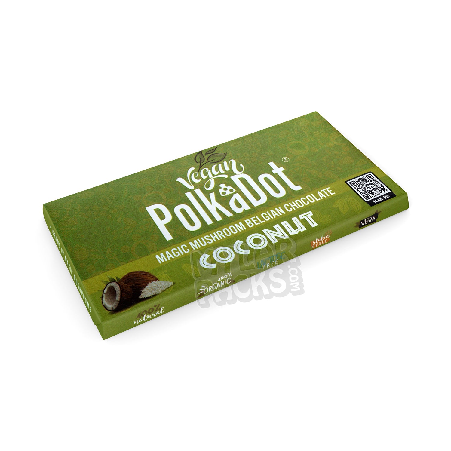 Polkadot Coconut Magic Mushrooms Chocolate Bar Empty Shrooms Psilocybin Packaging