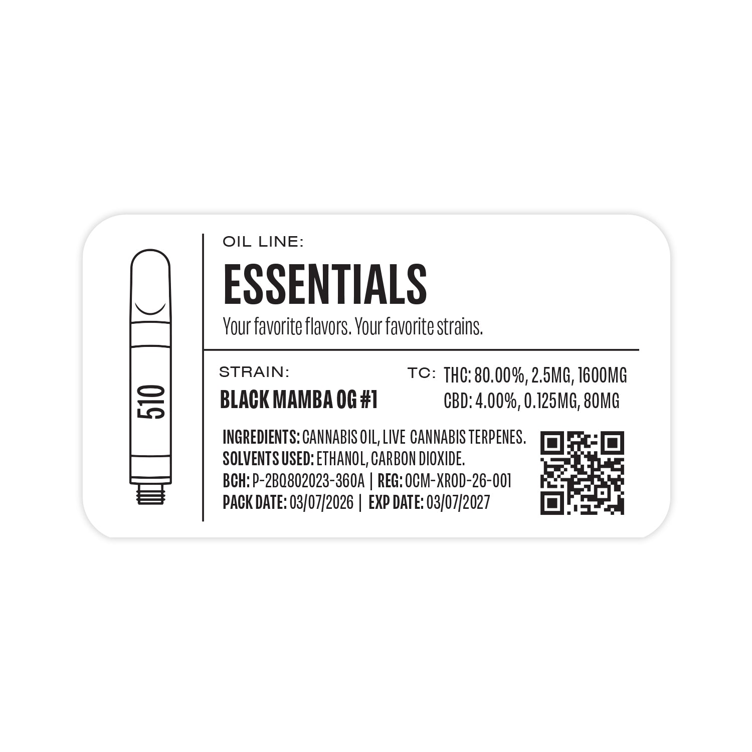 Select Essentials 1ml Empty Vape Cartridge Packaging Mylar Bag Custom Stickers