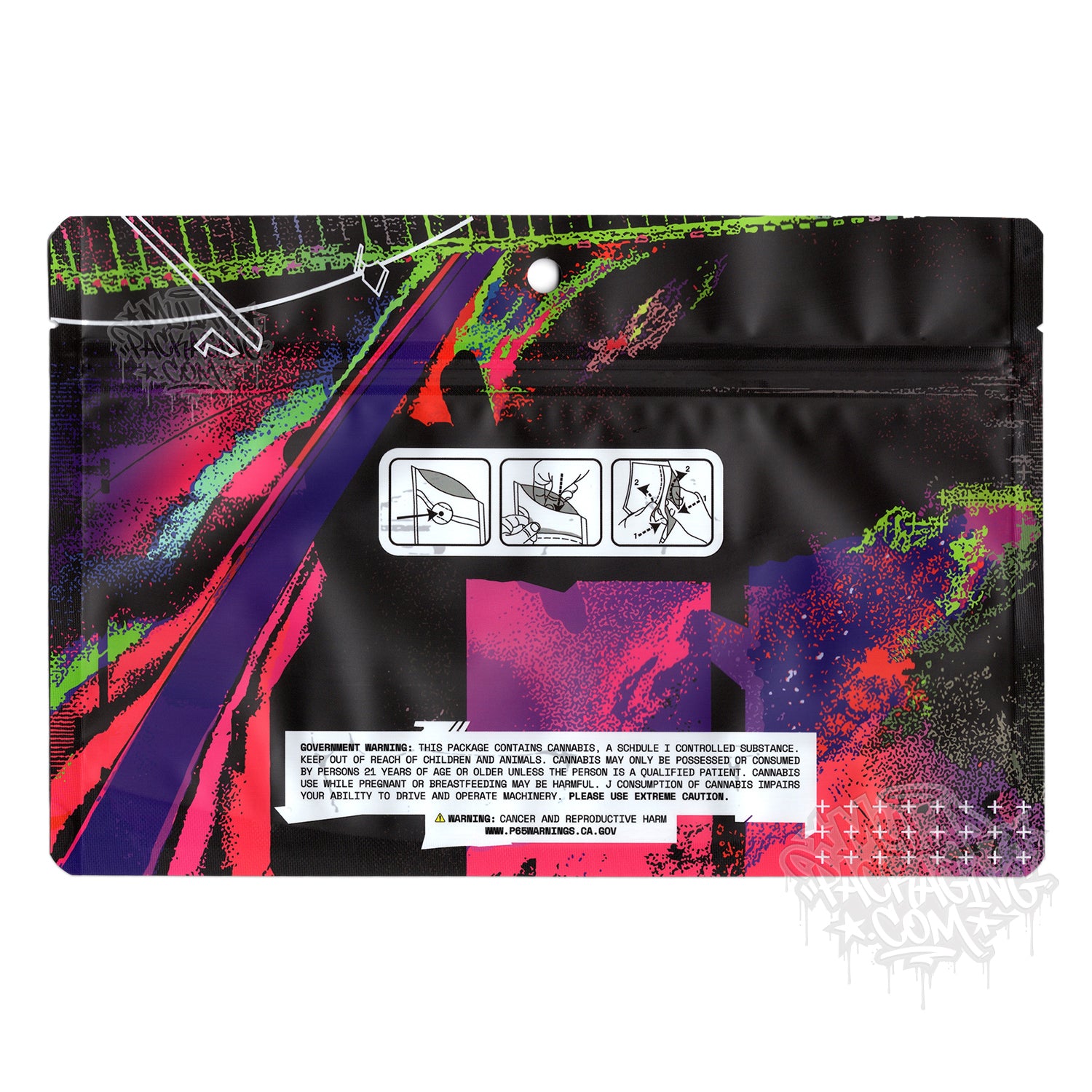 Alien Labs New 14g / 1/2oz Empty Mylar Bag Packaging and Customizable Stickers