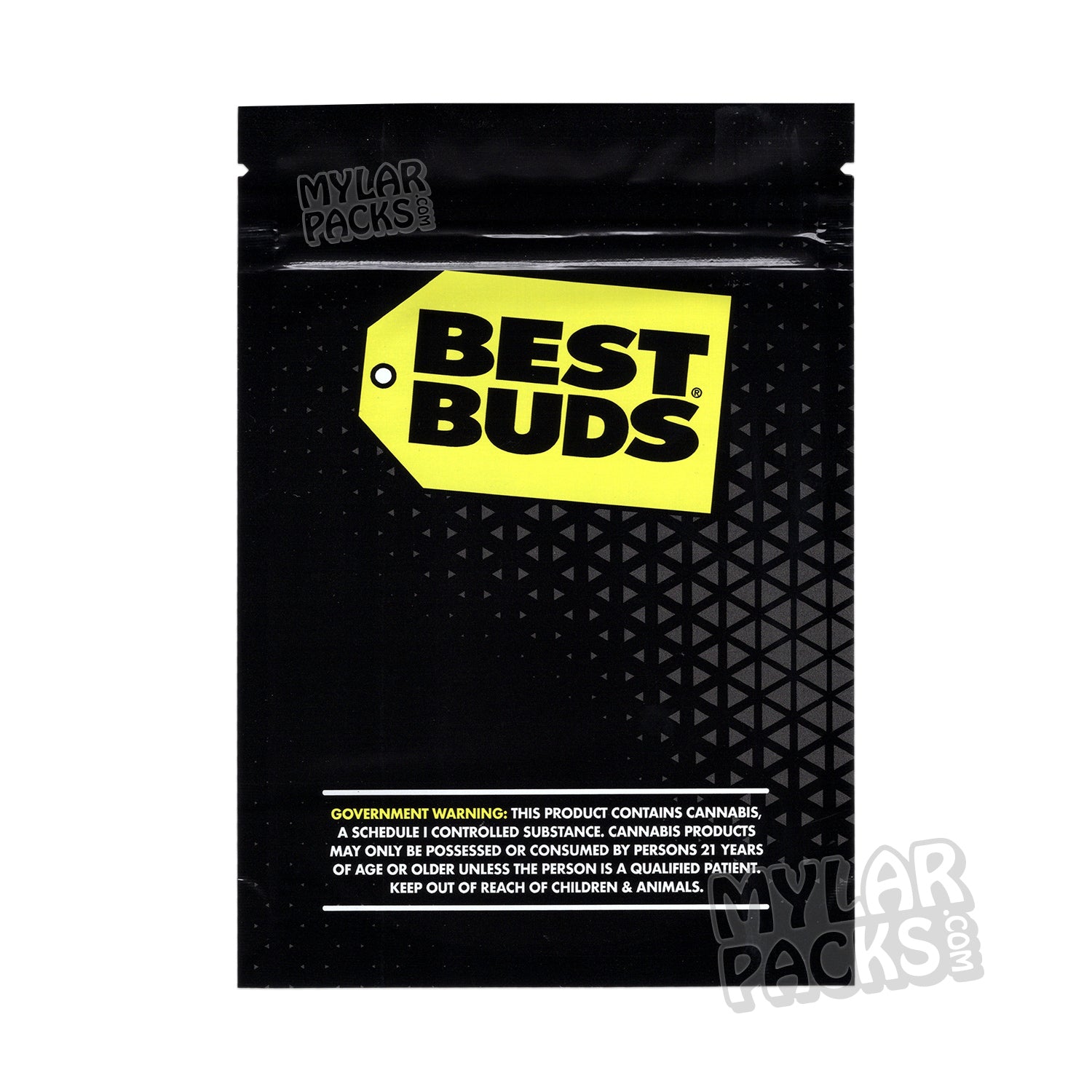 Best Buds Universal Empty Mylar Bag Premium Flower Dry Herb Packaging