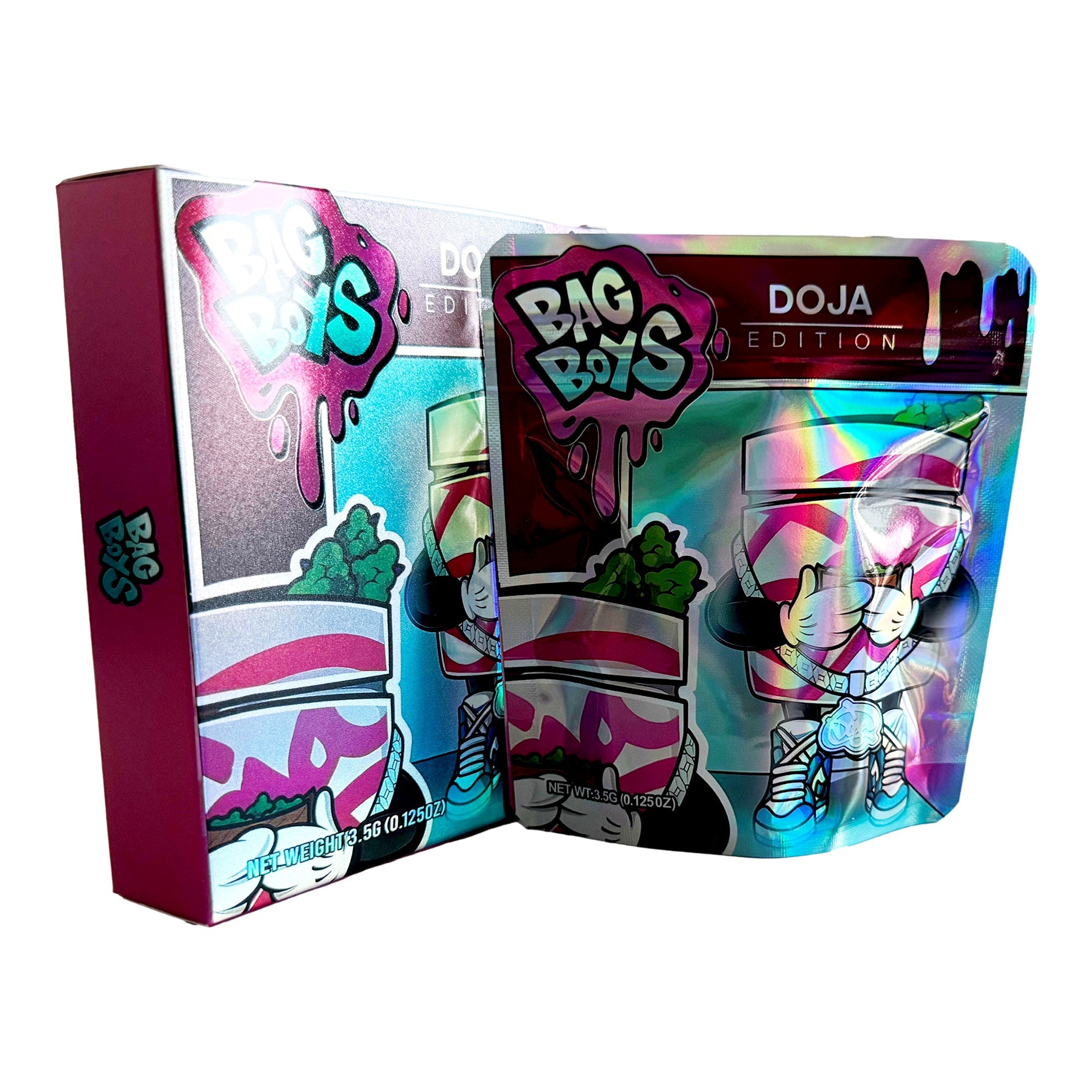 Bag Boys 3.5g Holographic Bag with Matching Box Design (500 Units / Per Lot)