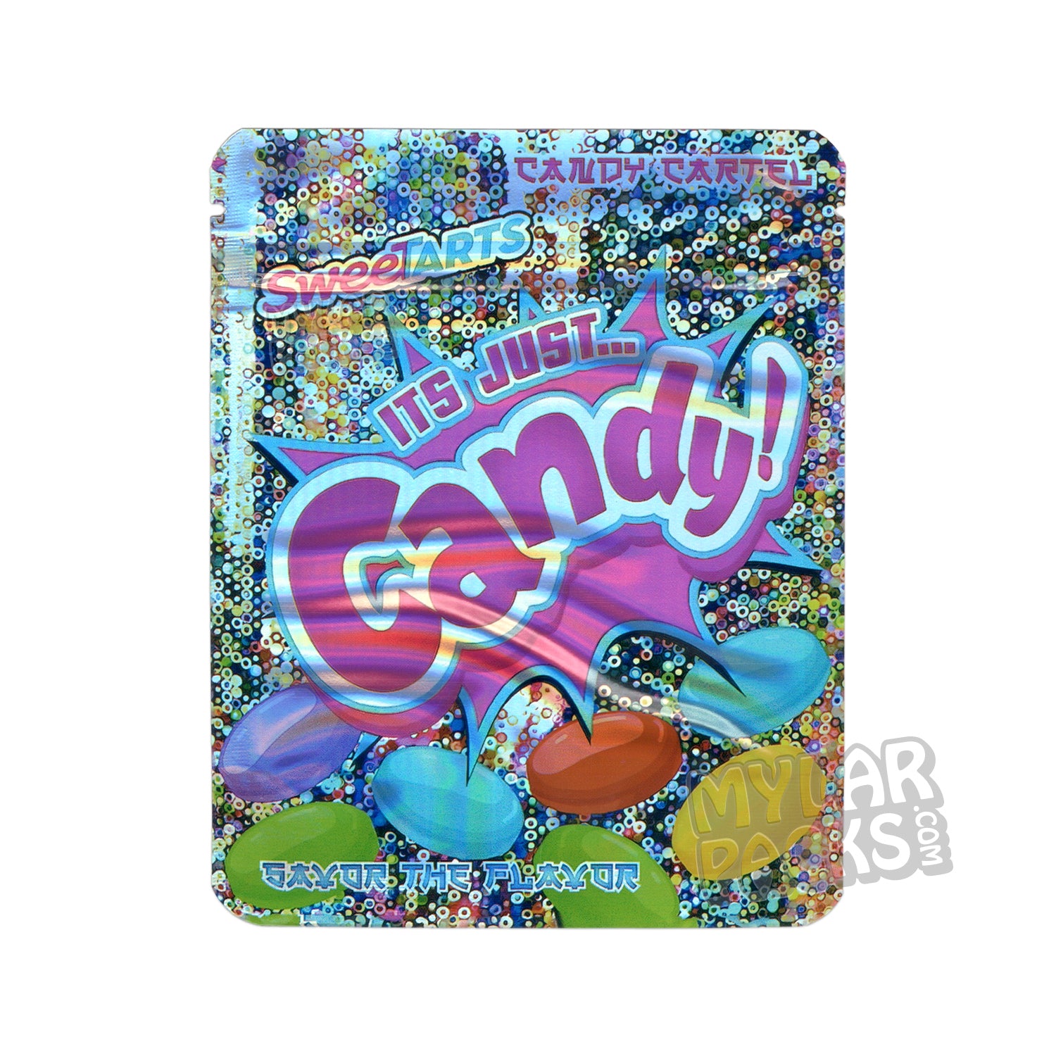 Tartas dulces de Candy Cartel Bolsa de Mylar universal vacía Embalaje de flores comestibles