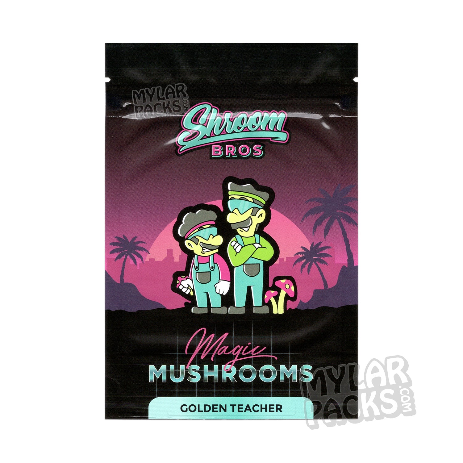Crystal Clear Shroom Strain Name Control Sticker - 2.3" x .25"