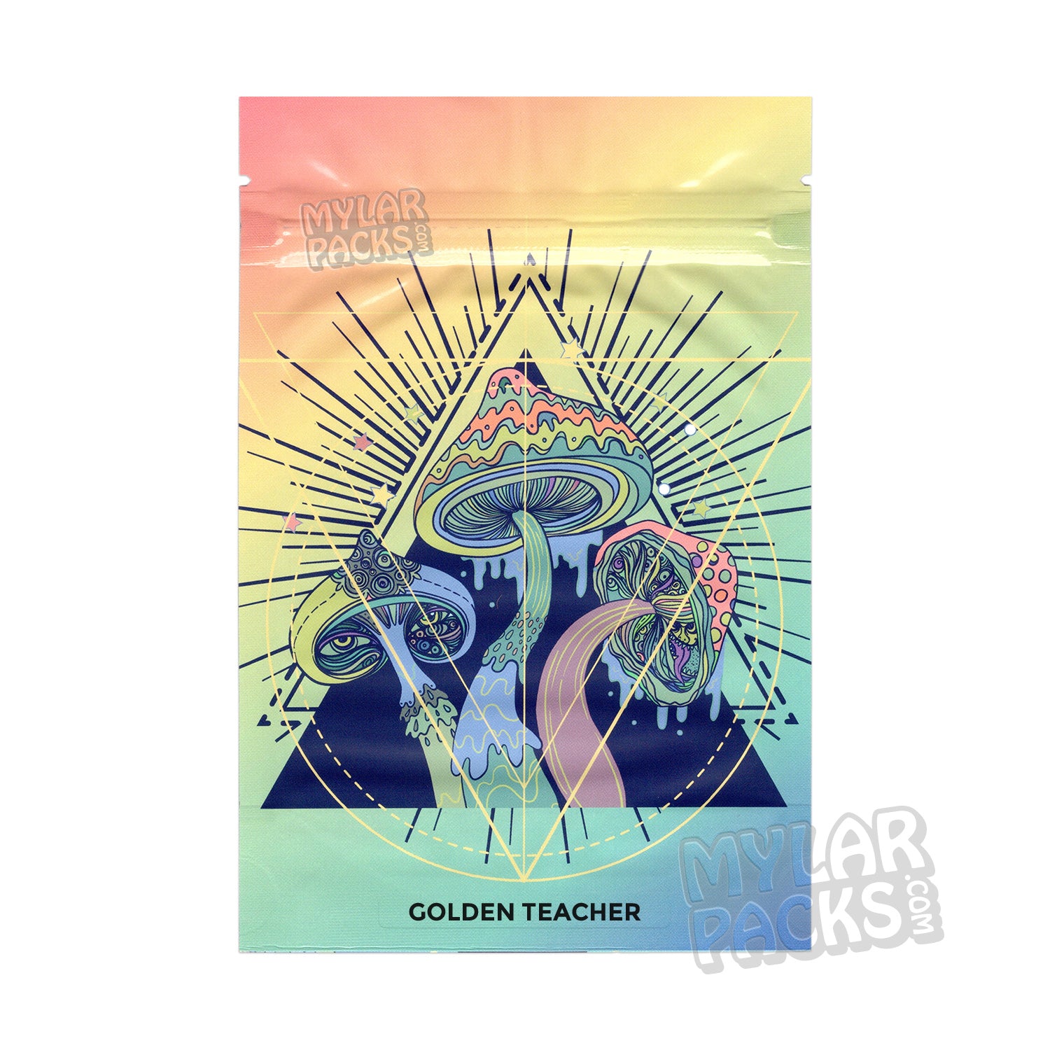 Crystal Clear Shroom Strain Name Control Sticker - 2.3" x .25"