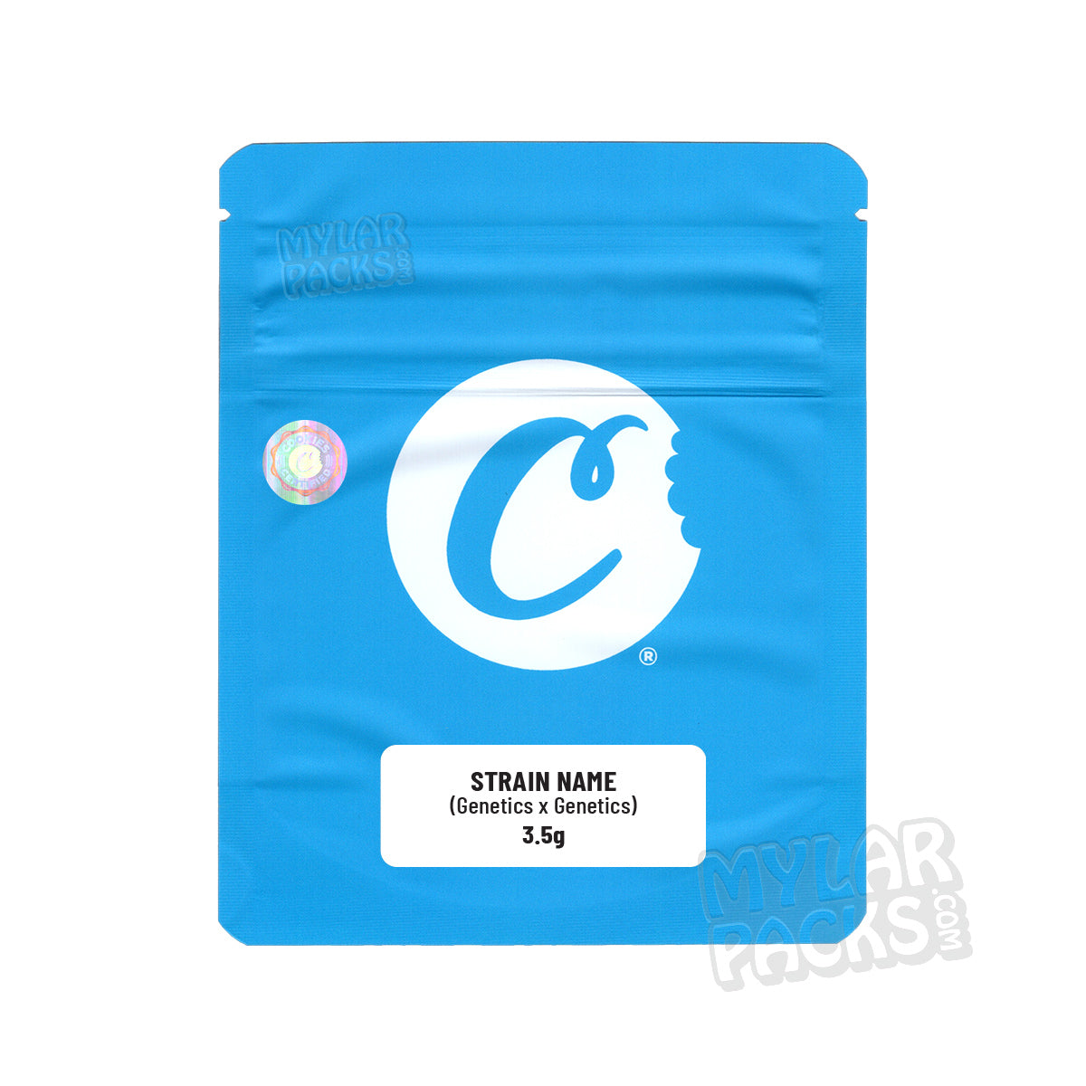 Galletas de cáñamo con THC (3,5 g), vacías, a prueba de olores, en bolsa de Mylar, embalaje floral