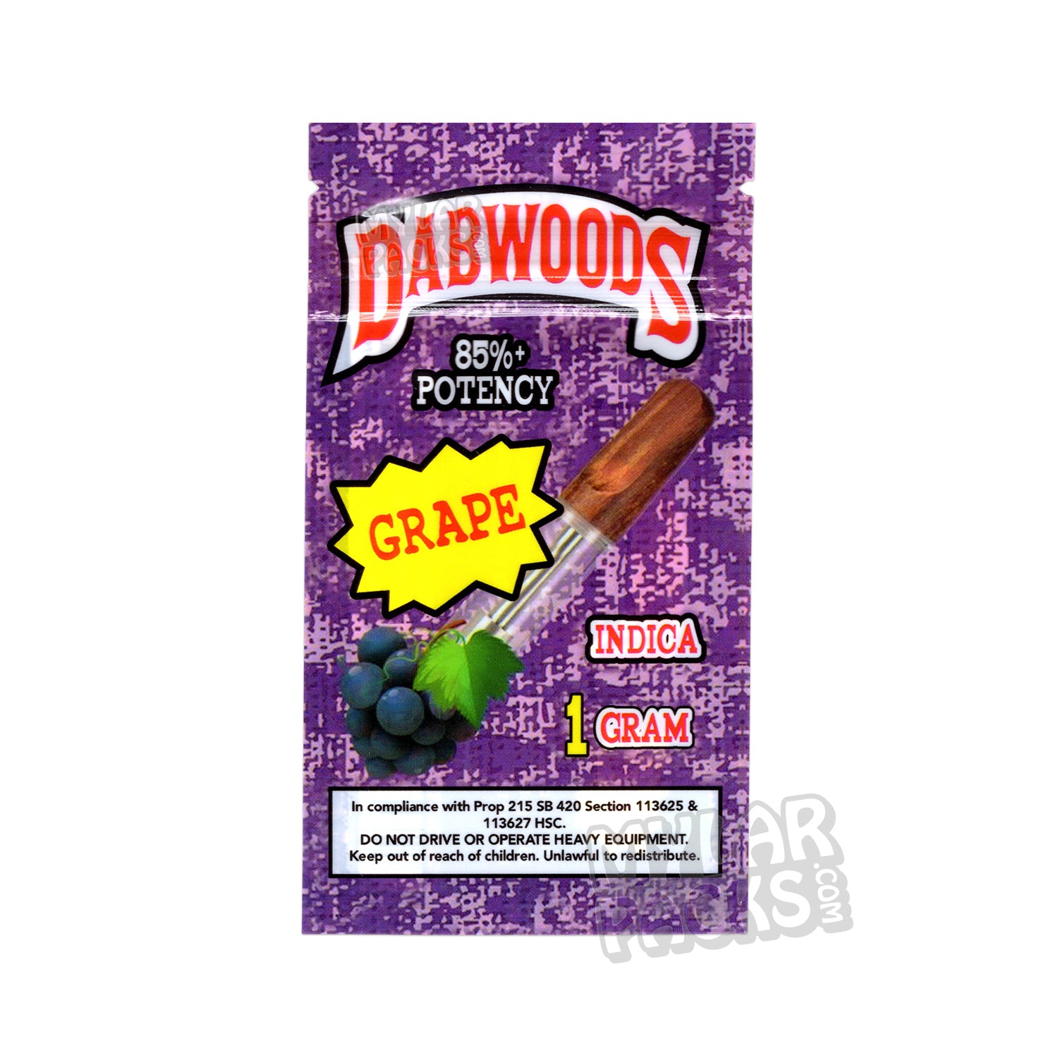 Bolsa de embalaje para cartuchos de vapeo vacíos individuales Dabwoods de 1 g, cartucho de cerámica con puntas de madera