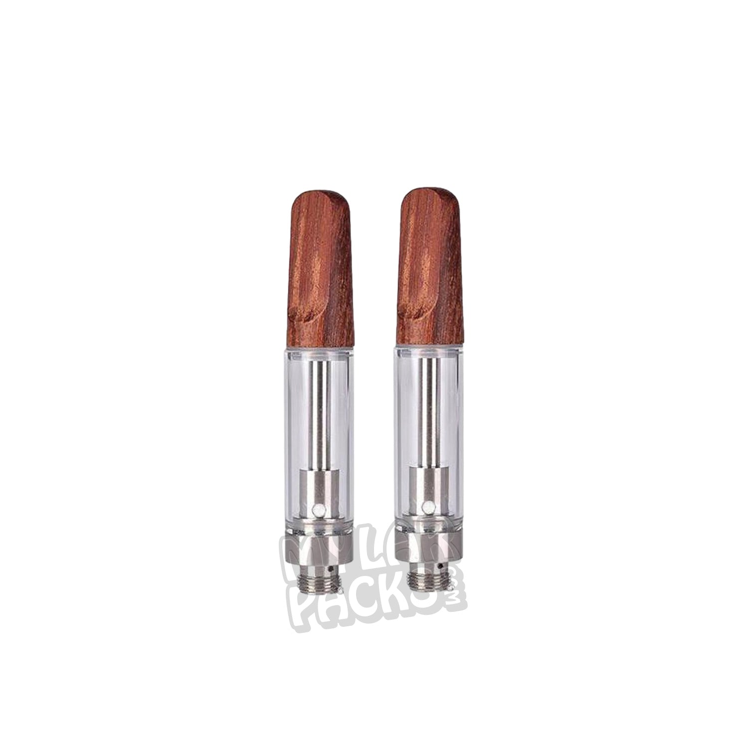 Bolsa de embalaje para cartuchos de vapeo vacíos individuales Dabwoods de 1 g, cartucho de cerámica con puntas de madera