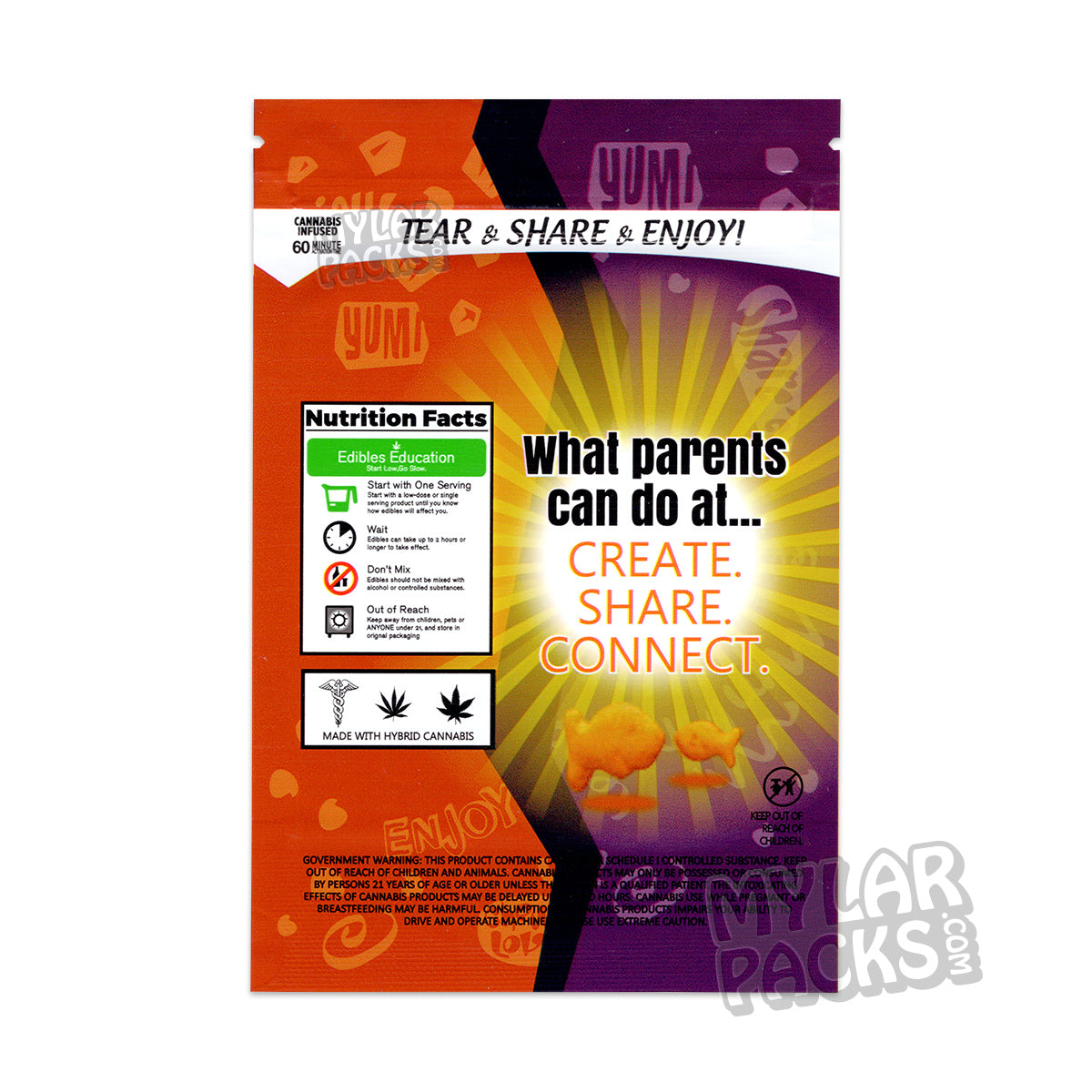 Galletas Goldfish Xtra Cheddar Pretzel Mix Snack Chips Infusionados Vacíos Comestibles Empaquetado en Bolsa Mylar