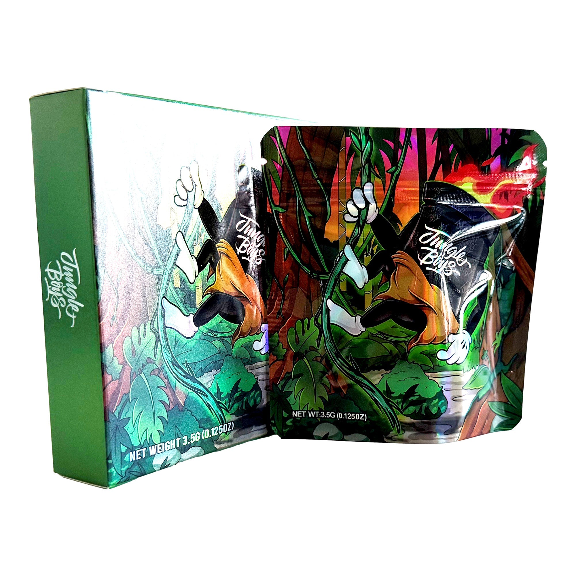 Jungle Boys 3.5g Holographic Bag with Matching Box Design (500 Units / Per Lot)