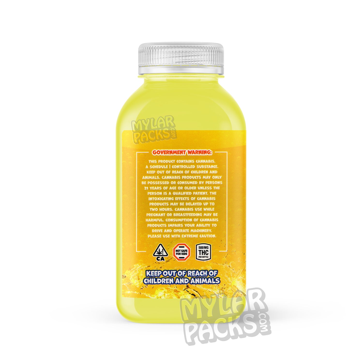 Etiqueta adhesiva envolvente para bebida infusionada con Kool-Aid Lemonade 420 Kush de 500 mg (15,24 cm x 7,94 cm)