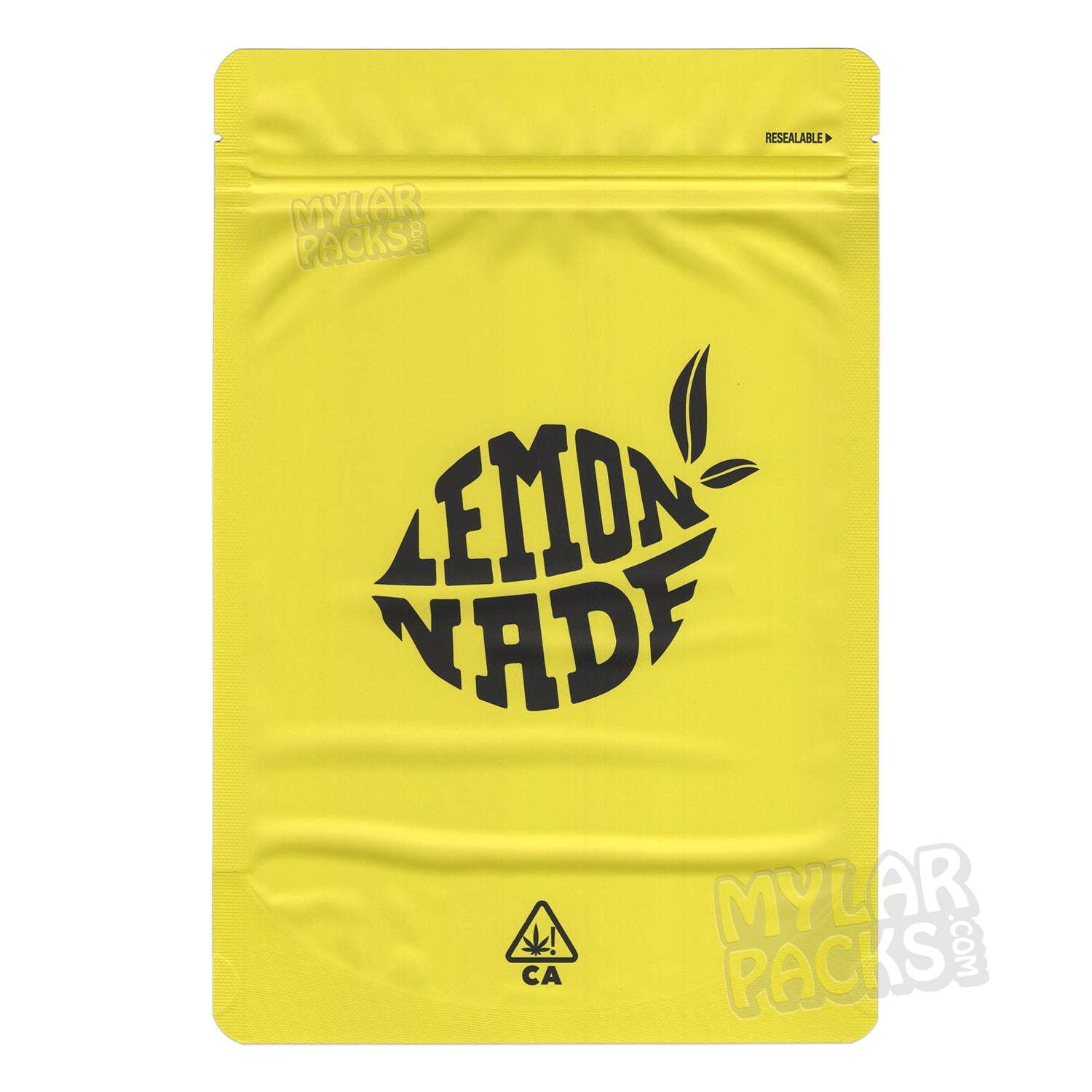 Dispensario de limonada, bolsa de Mylar vacía de 28 g/1 onza, empaque y pegatinas personalizables