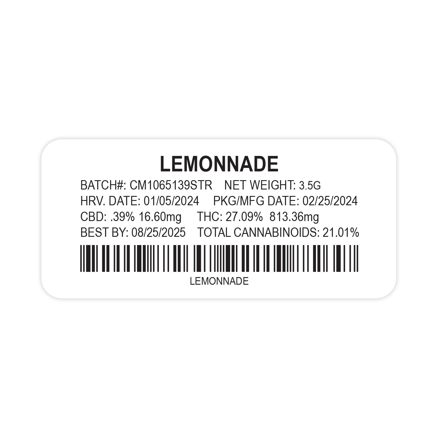 Dispensario de limonada, bolsa de Mylar vacía de 28 g/1 onza, empaque y pegatinas personalizables