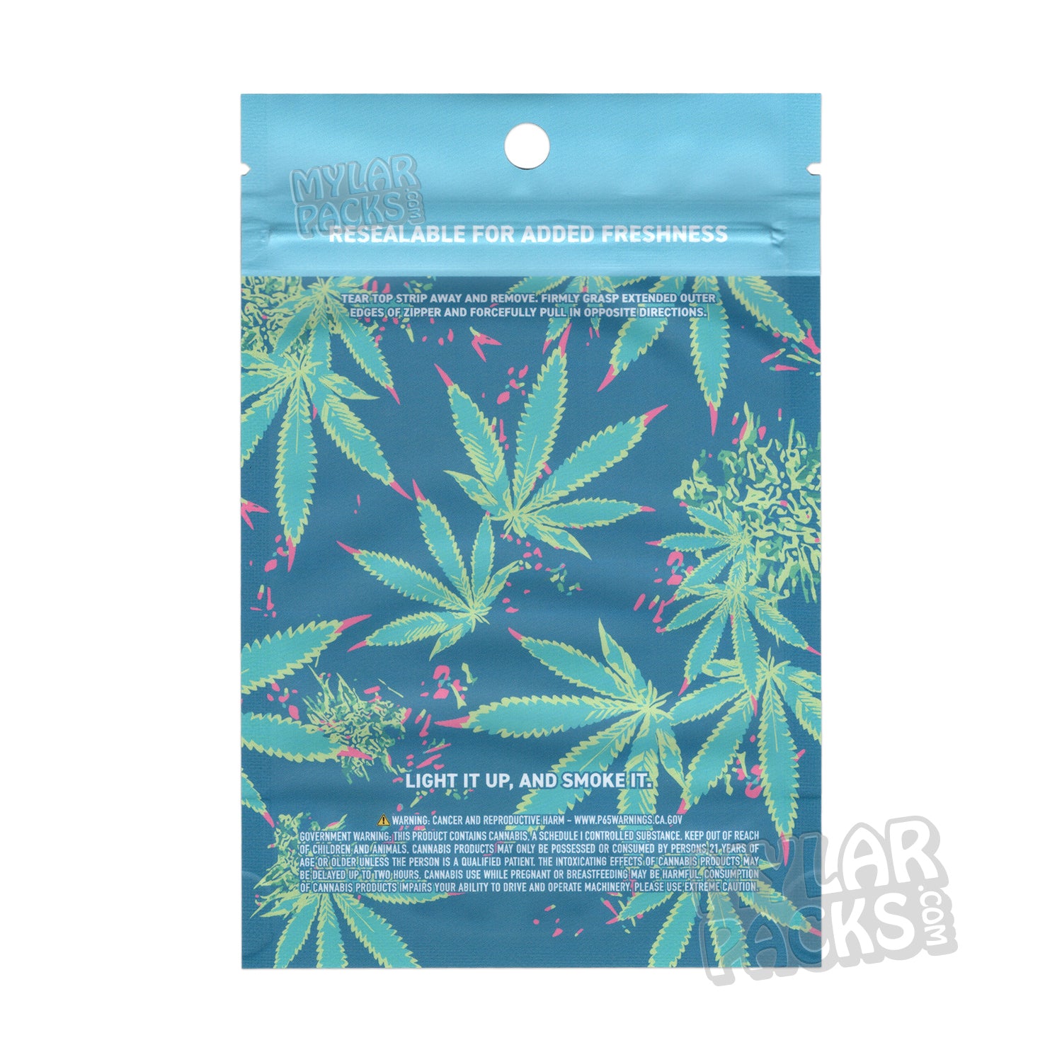Loudpack Standard 3.5g Empty Mylar Bag Premium Flower Dry Herb Packaging