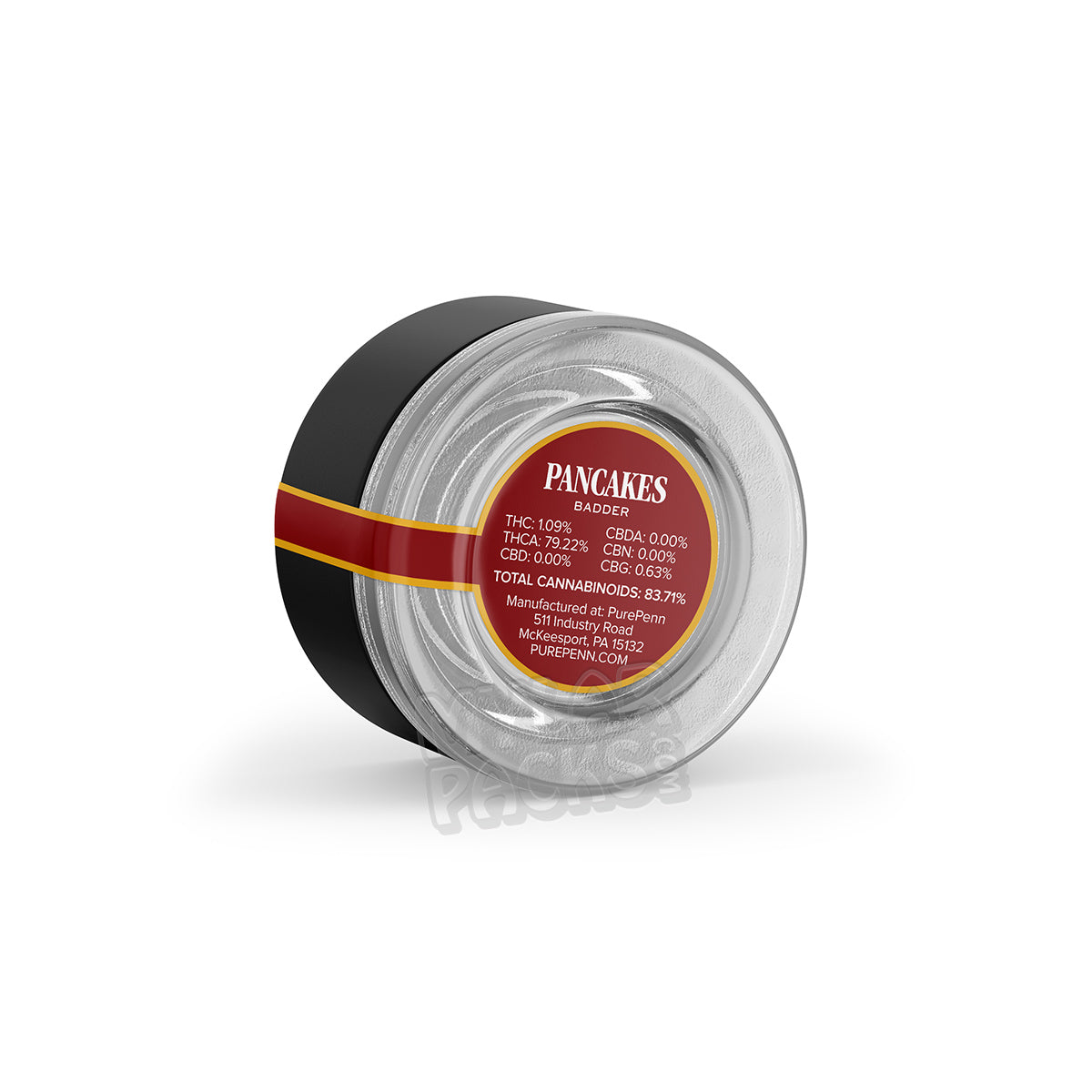 Moxie Live Resin Badder 3,5 g, frascos de vidrio vacíos a prueba de niños y pegatinas, embalaje para concentrado