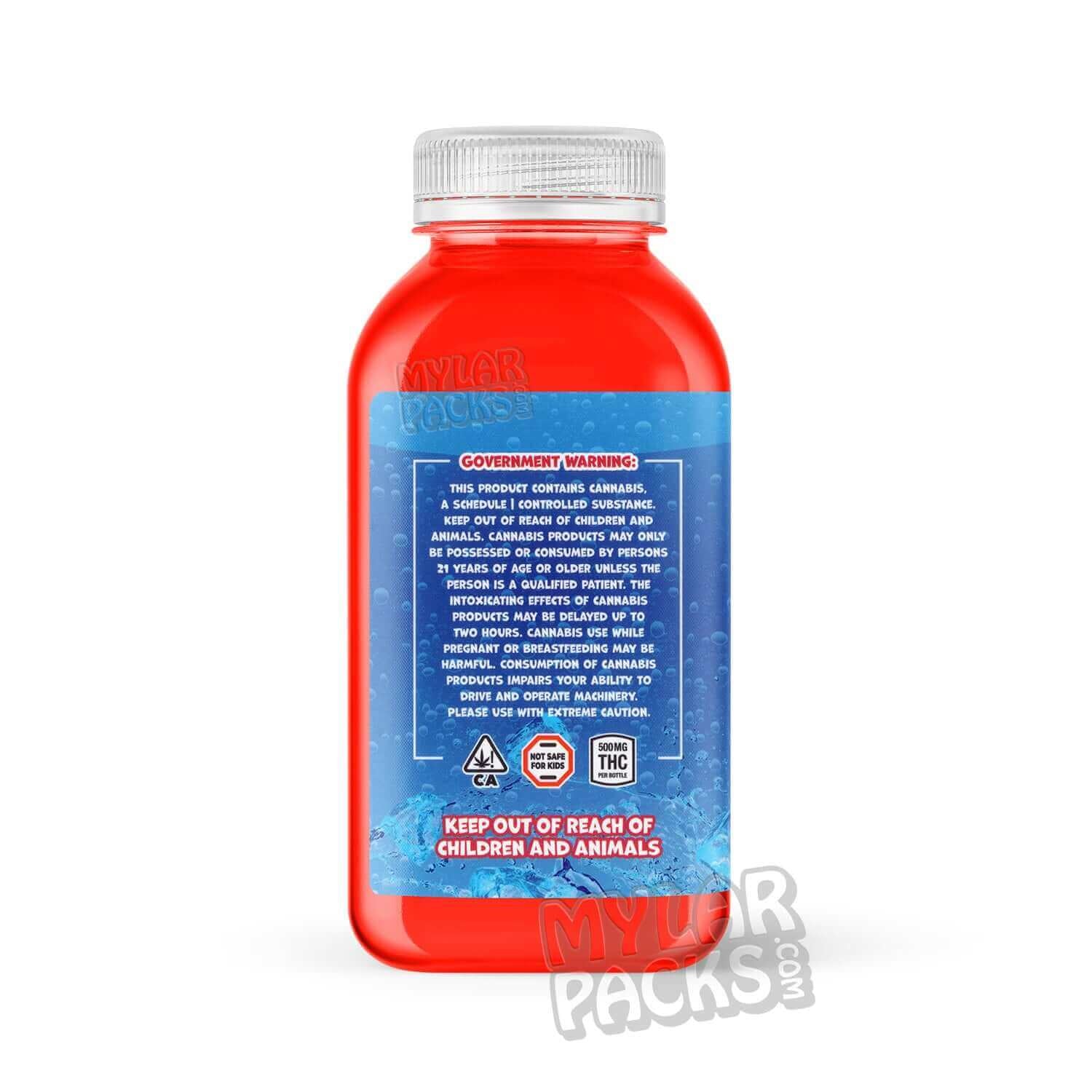 Etiqueta adhesiva envolvente para bebida infusionada 420 Kush Kool-Aid Tropical Punch de 500 mg (15,24 cm x 7,94 cm)