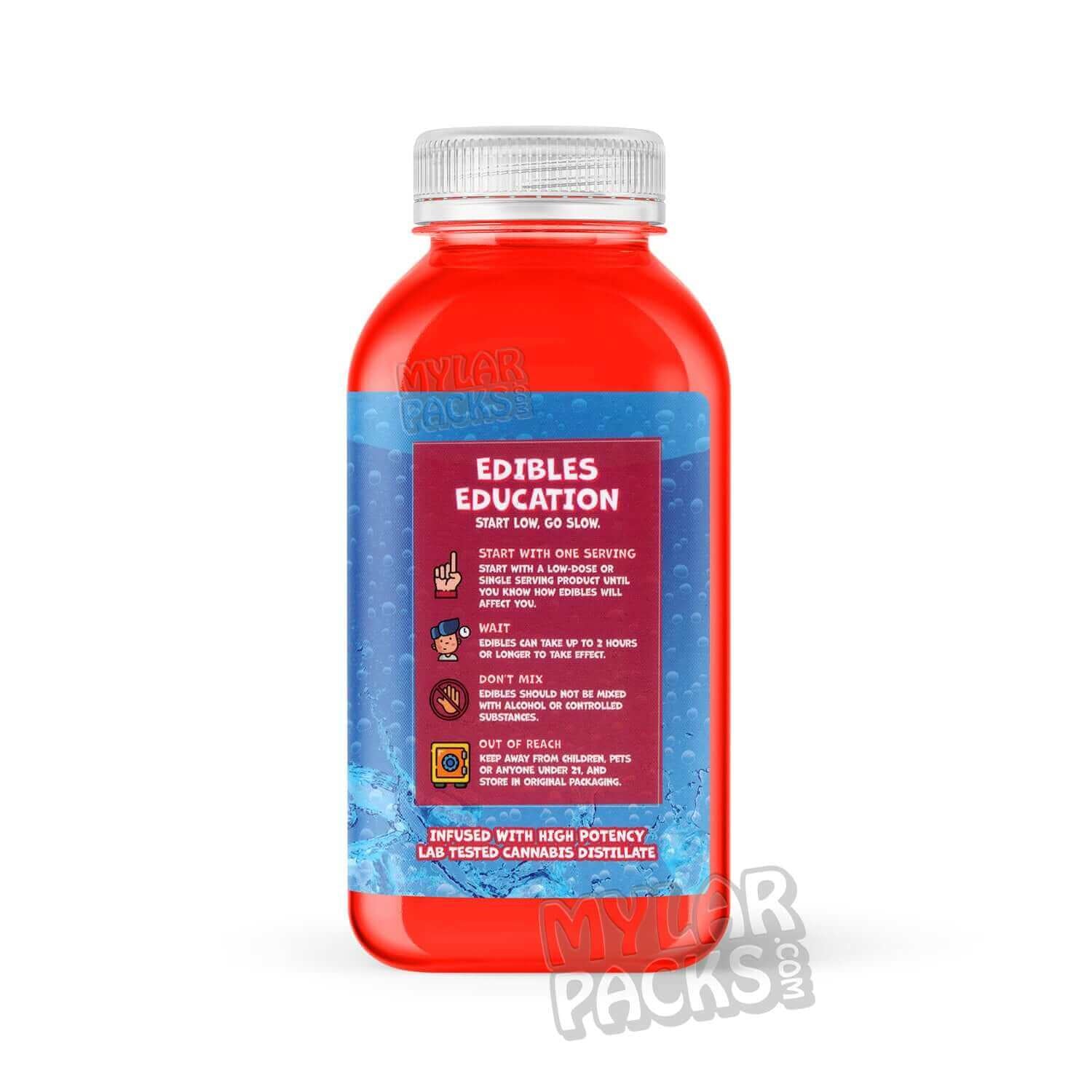 Etiqueta adhesiva envolvente para bebida infusionada 420 Kush Kool-Aid Tropical Punch de 500 mg (15,24 cm x 7,94 cm)
