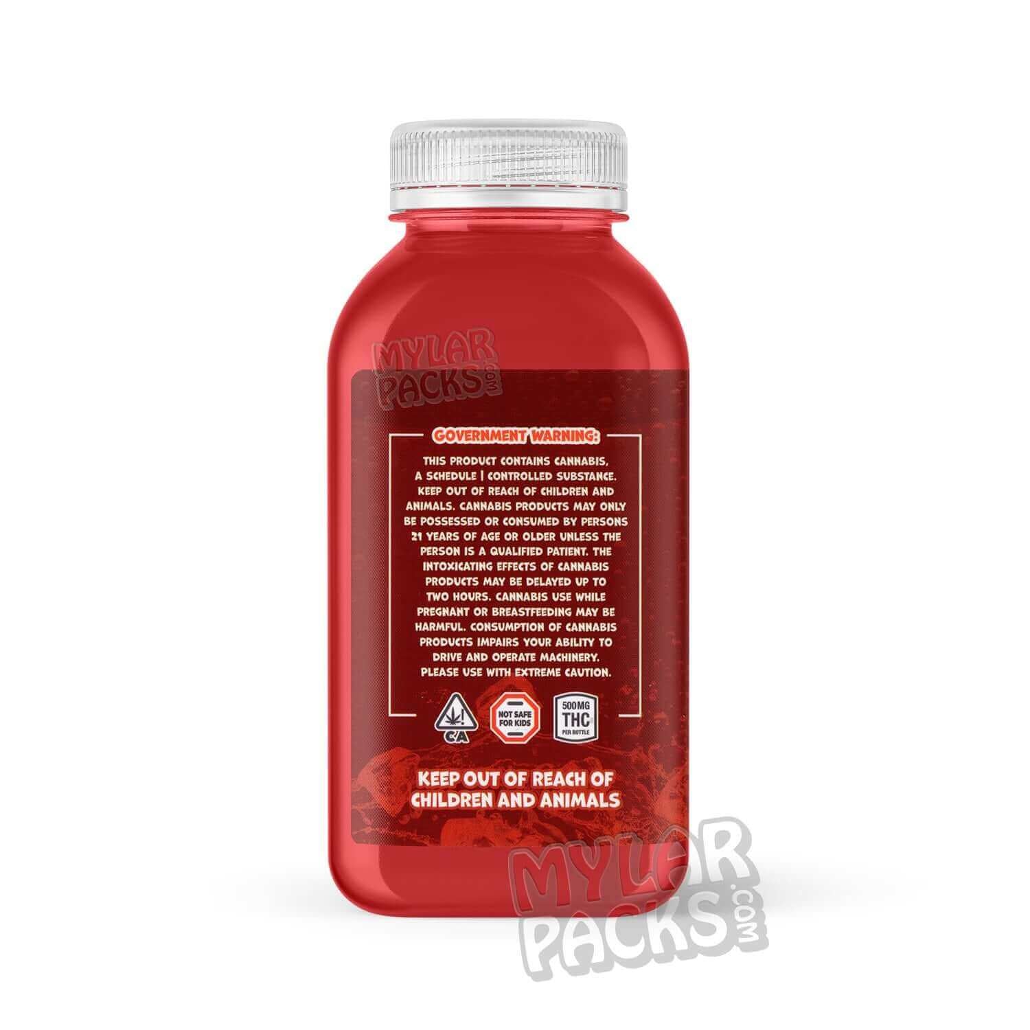 Etiqueta adhesiva envolvente para bebida infusionada con Kool-Aid Cherry 420 Kush de 500 mg (15,24 cm x 7,94 cm)