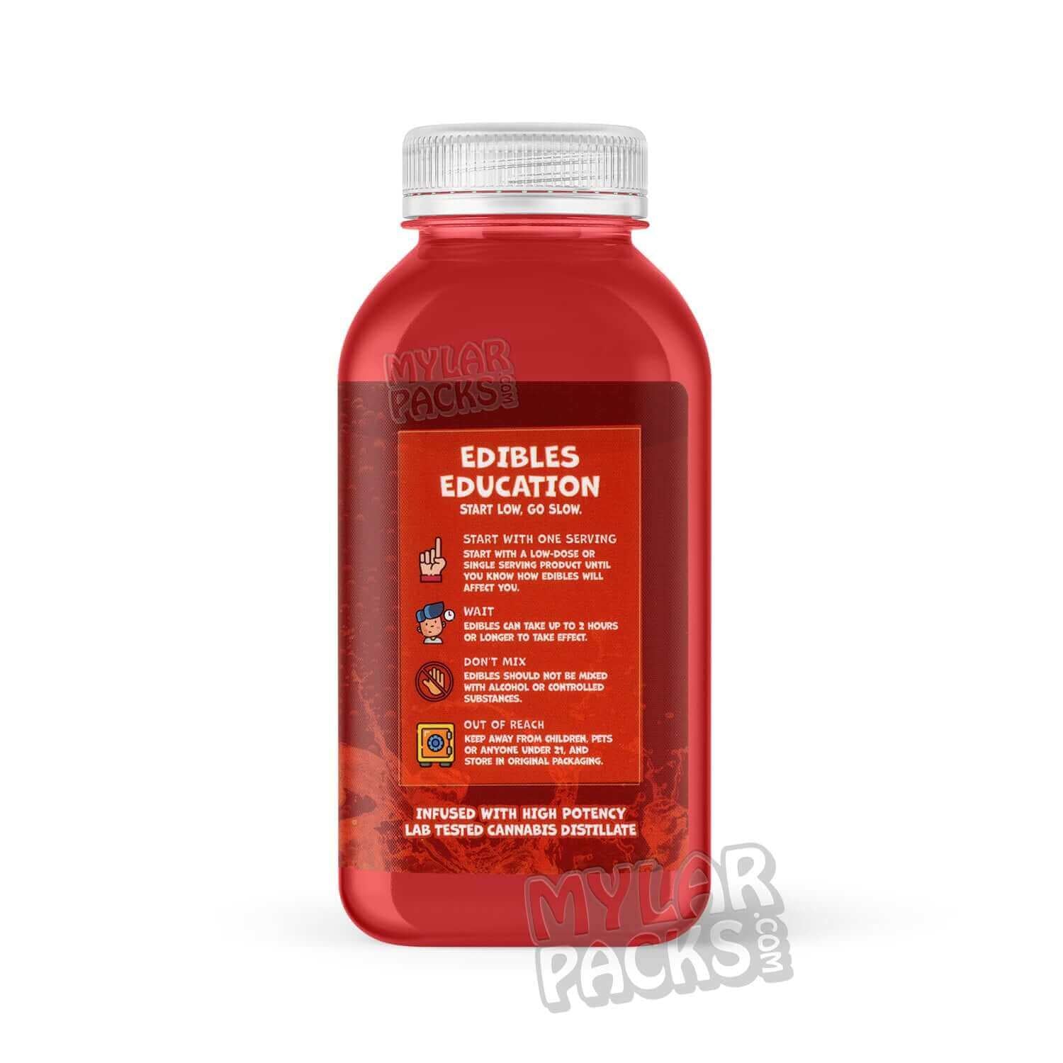 Etiqueta adhesiva envolvente para bebida infusionada con Kool-Aid Cherry 420 Kush de 500 mg (15,24 cm x 7,94 cm)