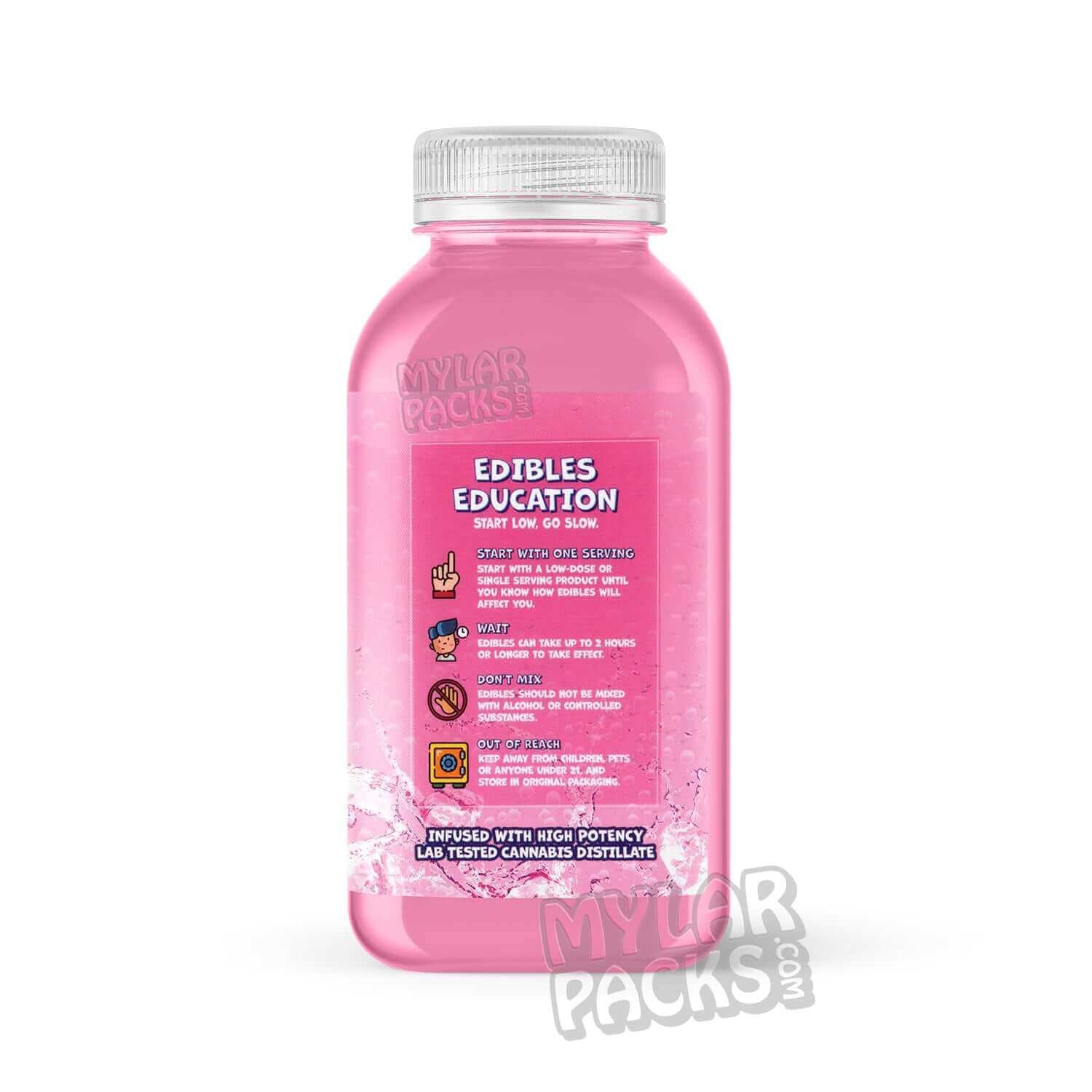 Etiqueta adhesiva envolvente para bebida infusionada con Kool-Aid Pink Lemonade 420 Kush de 500 mg (15,2 x 7,9 cm)