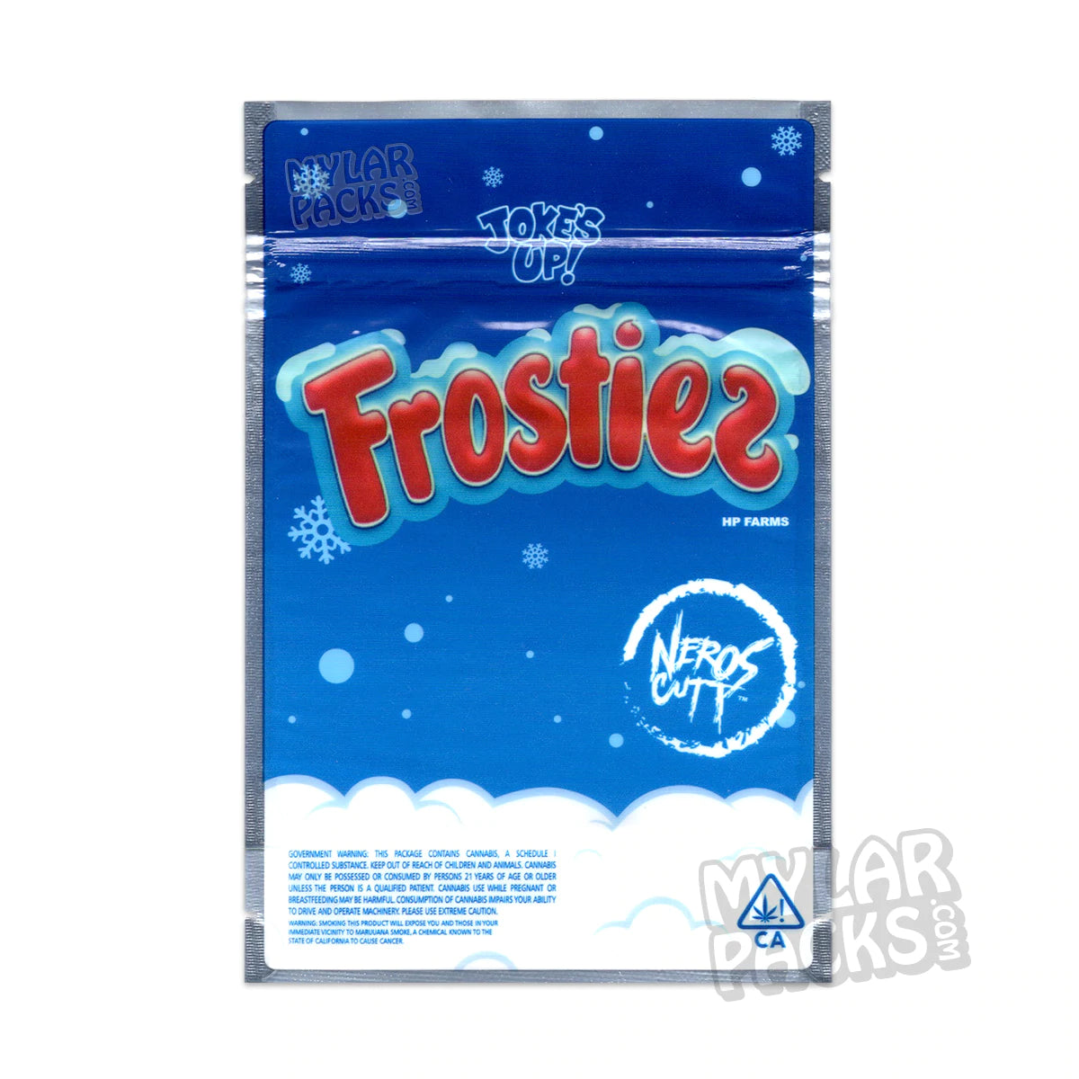 Frosties de Joke's Up, 3,5 g, bolsa de Mylar vacía a prueba de olores, embalaje para flores y hierbas secas
