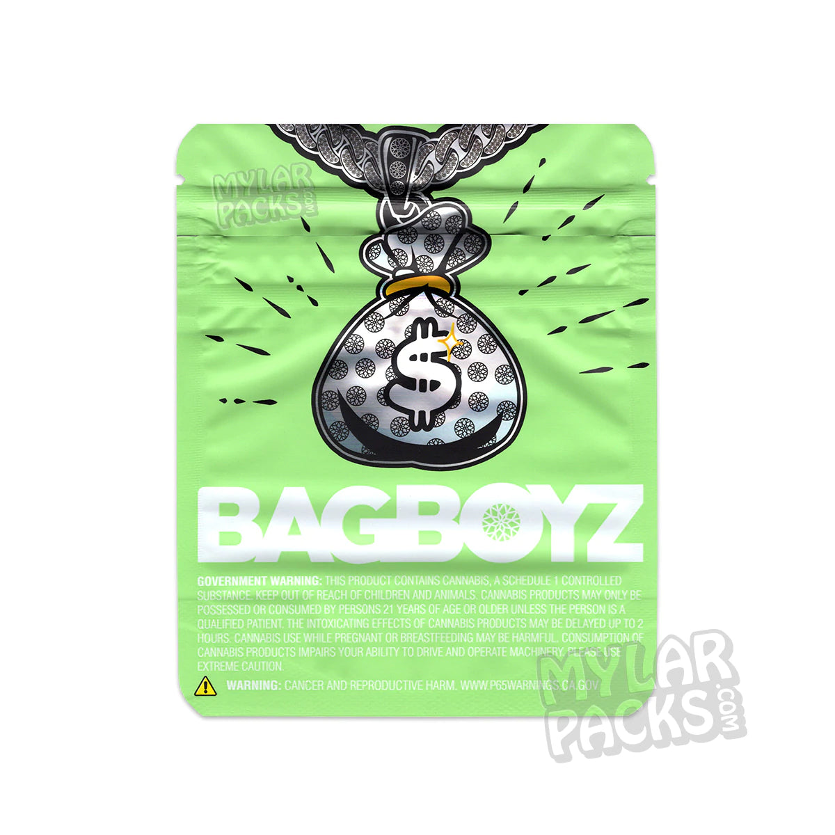 Bolsa vacía de Mylar de 3,5 g para flores y hierbas secas de Candyland de Bag Boyz