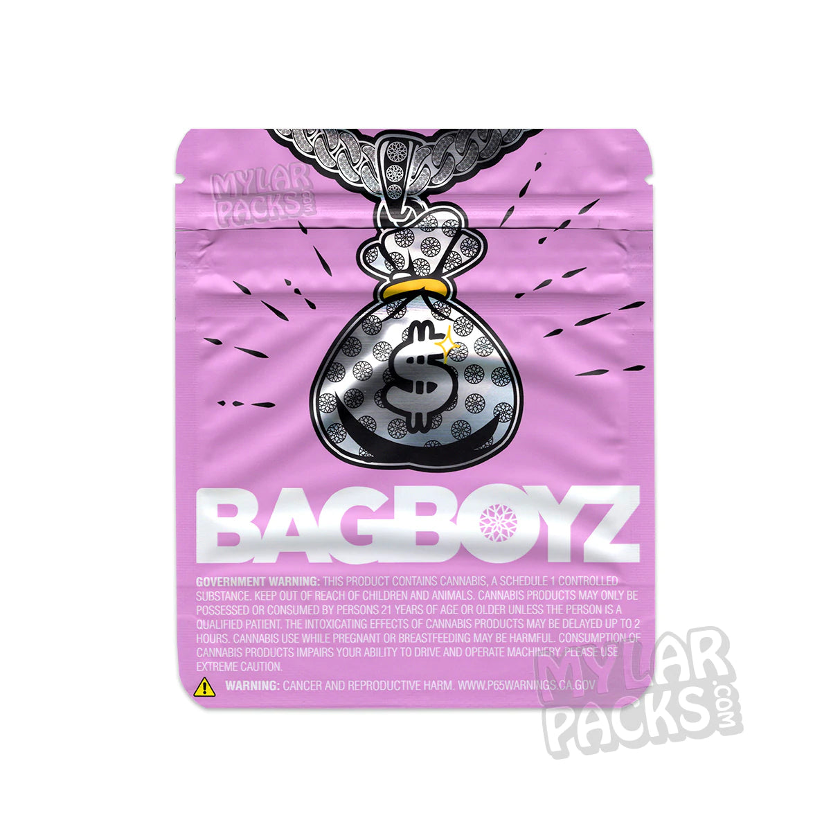 Pastel de helado Bag Boyz de 3,5 g, bolsa de mylar vacía, embalaje para flores y hierbas secas
