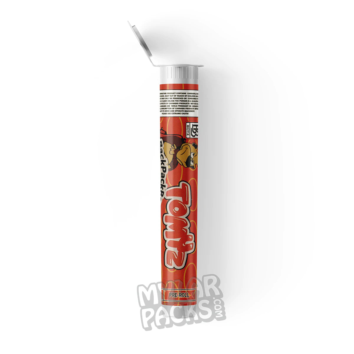 Backpack Boys Tomyz Single Preroll Empty Clear Hard Plastic Tube for Flower Dry Herb Packaging