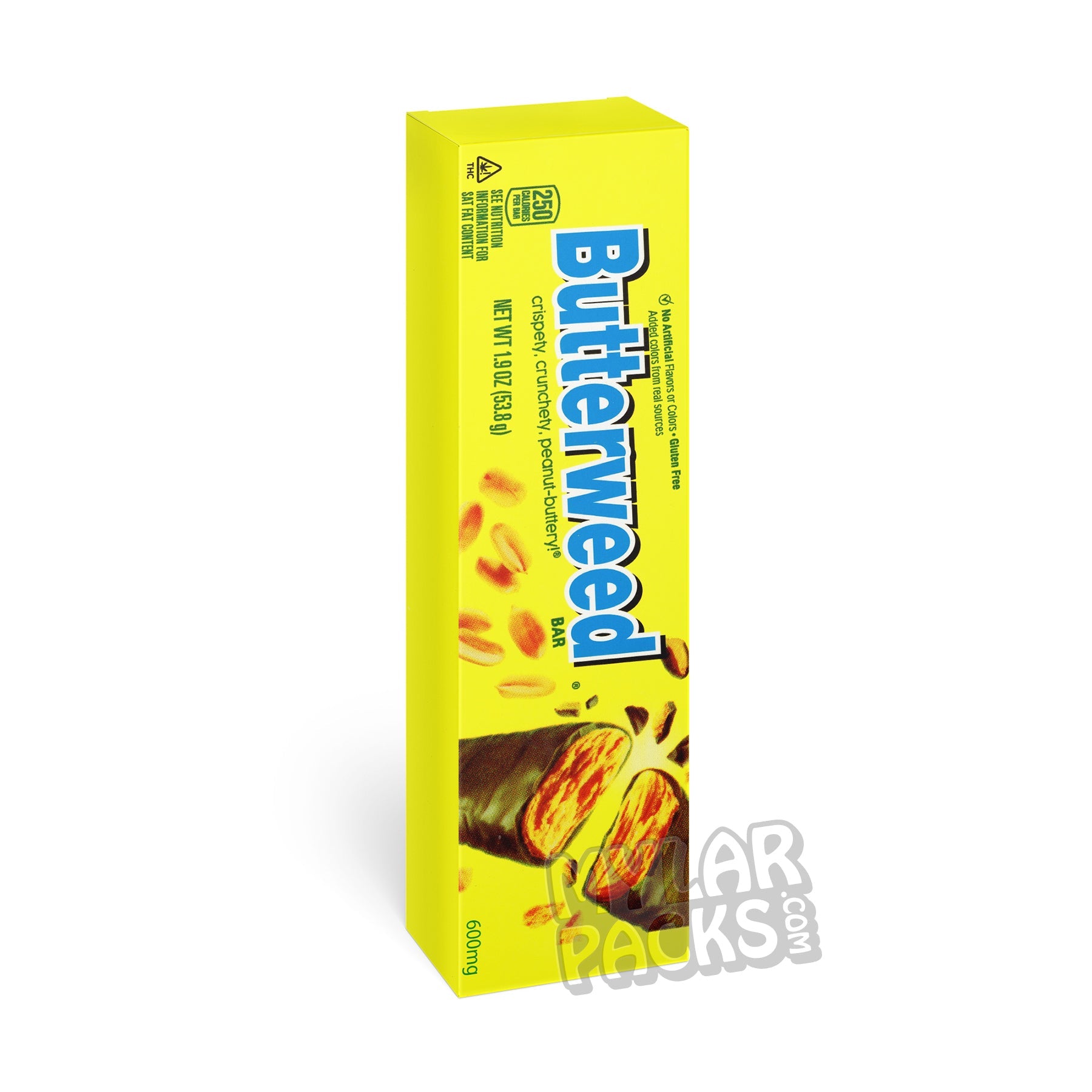 Butterweed 600mg Medicated Chocolate Bar Empty Edibles Box Candy Packaging