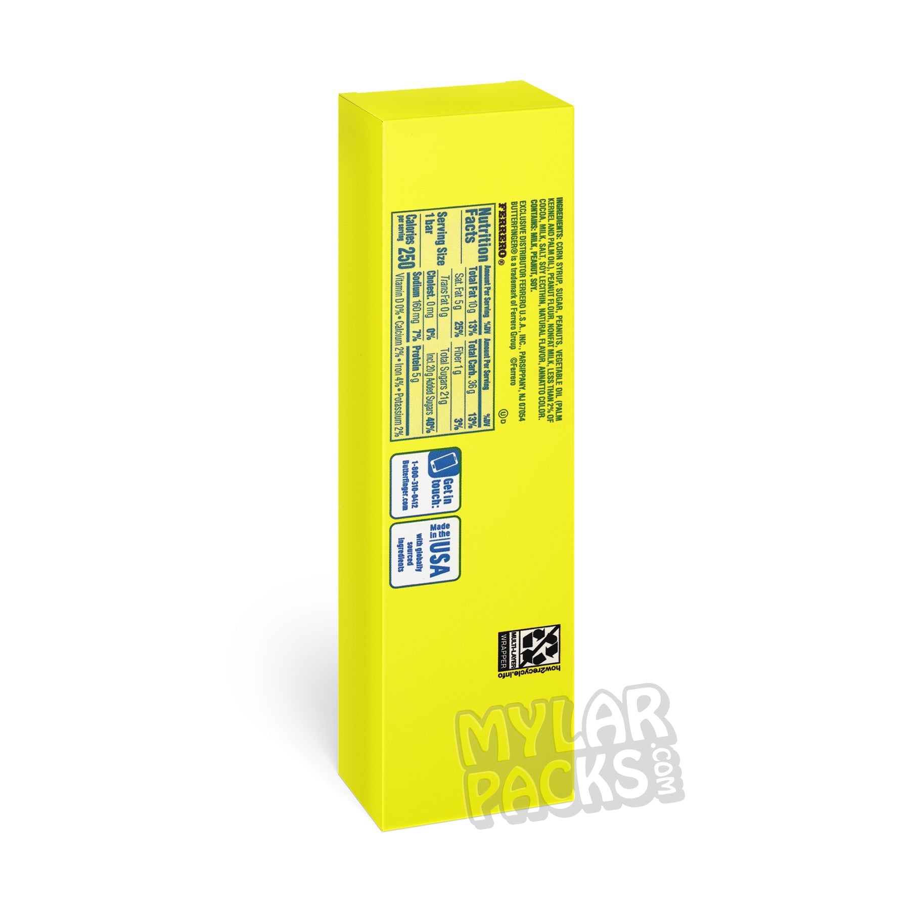 Butterweed 600mg Medicated Chocolate Bar Empty Edibles Box Candy Packaging
