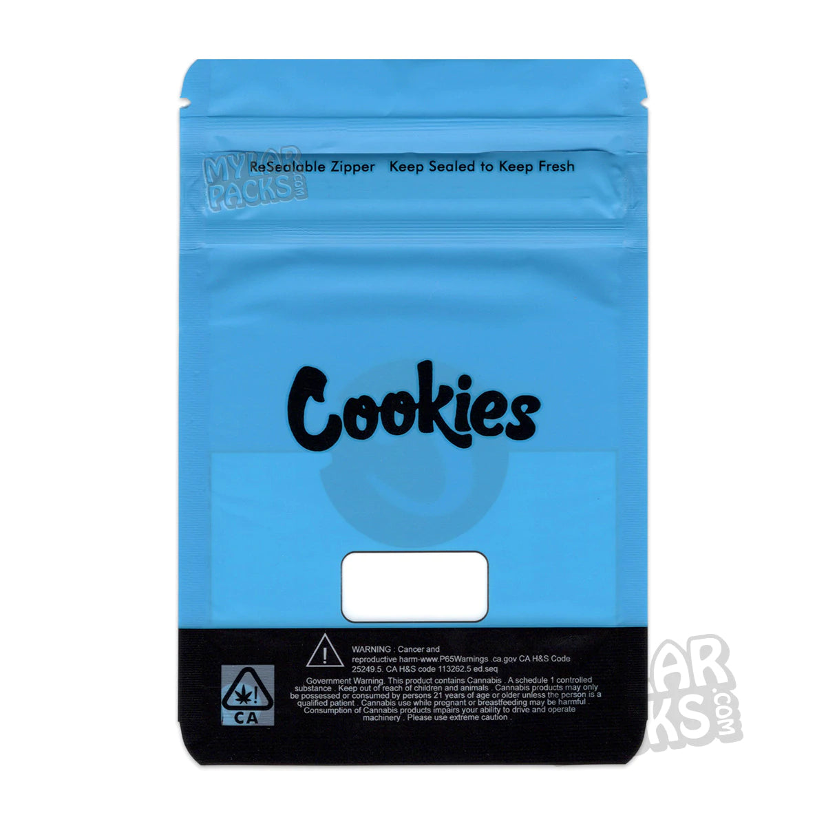 Galletas estándar medianas de 3,5 g, vacías, a prueba de olores, bolsa de mylar, embalaje para flores y hierbas secas