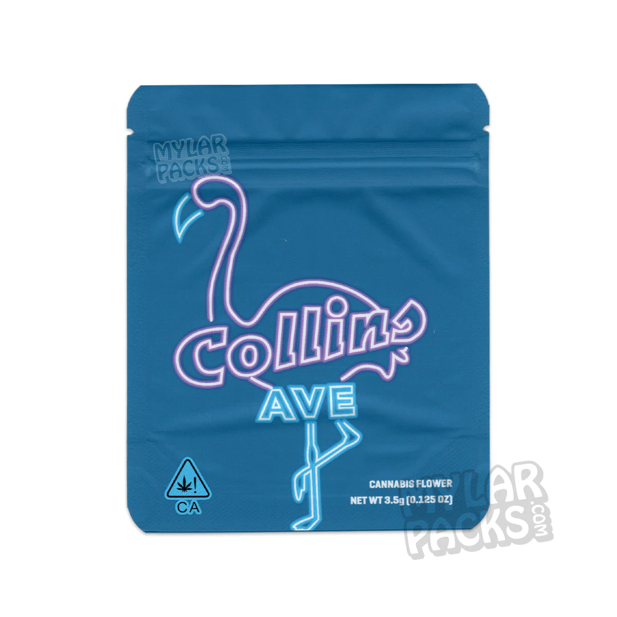 Galletas Collins Ave 3.5 g, bolsa de Mylar vacía a prueba de olores, embalaje para flores y hierbas secas