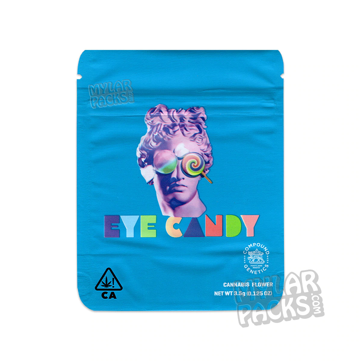 Galletas Eye Candy 3,5 g, bolsa de mylar vacía a prueba de olores, embalaje para flores y hierbas secas