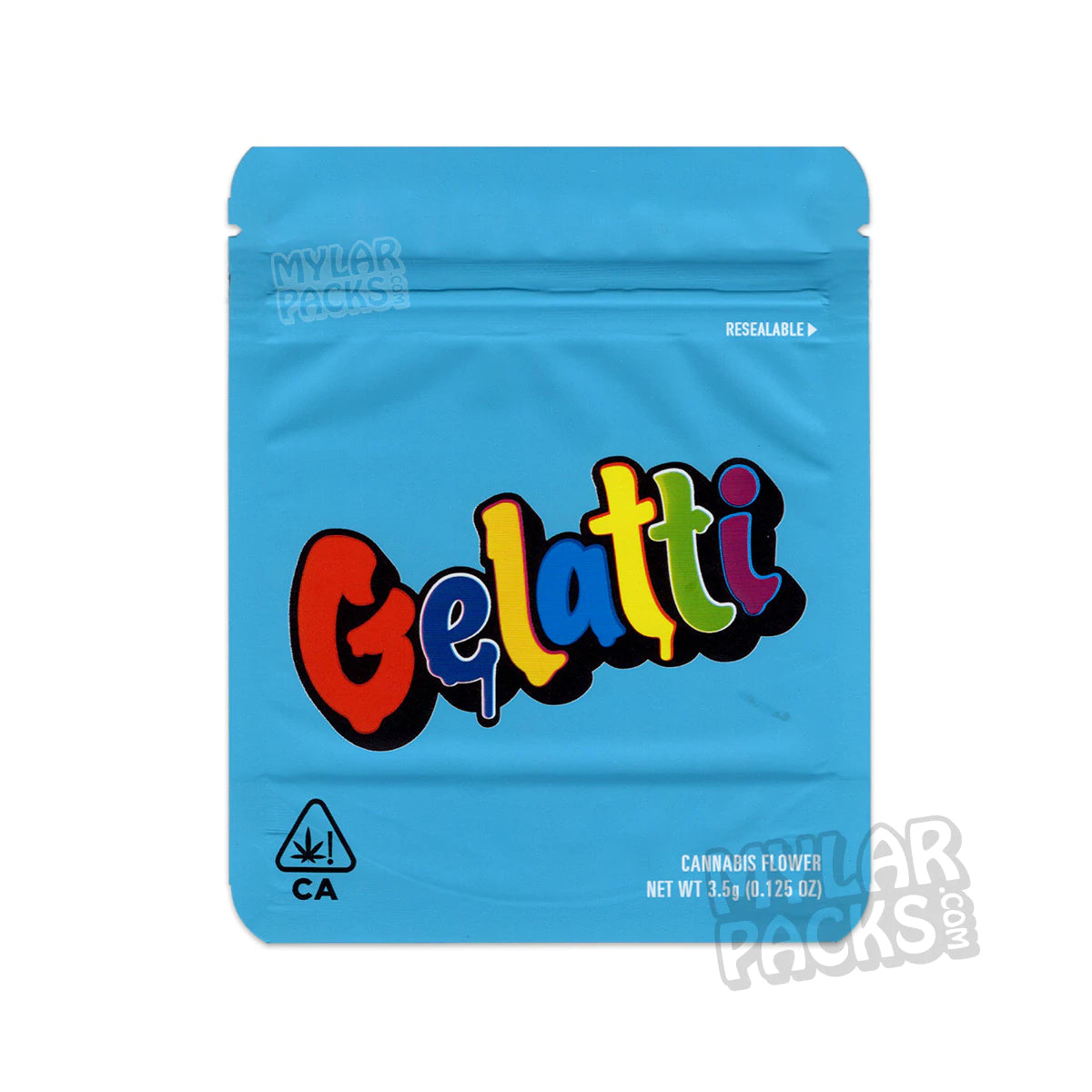 Galletas Gelatti 3,5 g, bolsa de Mylar vacía a prueba de olores, embalaje para flores y hierbas secas