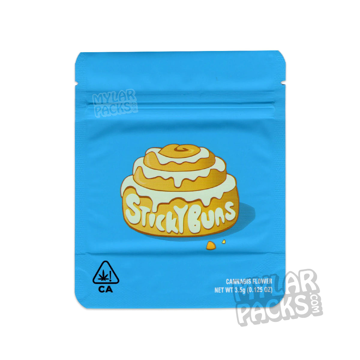 Galletas Sticky Buns 3.5g Bolsa de Mylar vacía a prueba de olores Envase de flores y hierbas secas