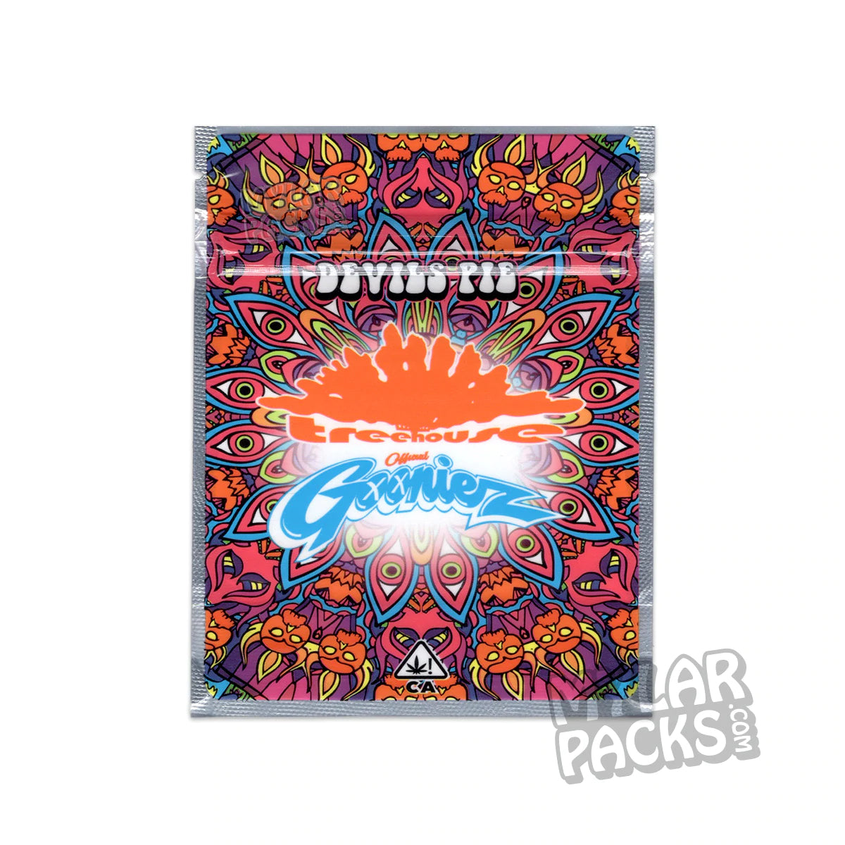 Devils Pie by Treehouse x Goonies 3.5g Empty Mylar Bag Flower Dry Herb Packaging