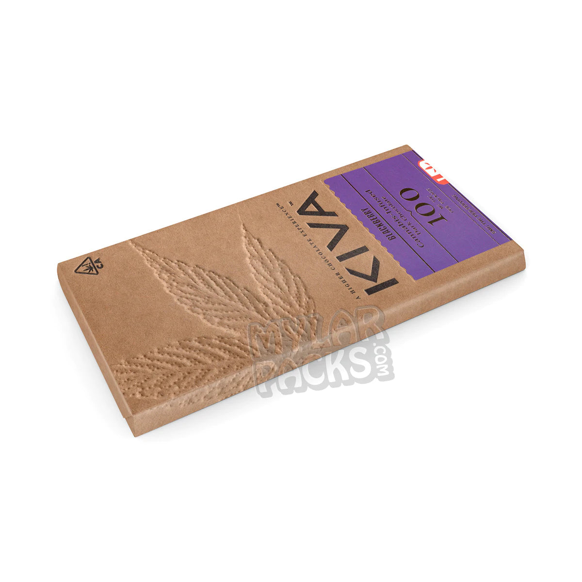 Barra de chocolate con infusión Kiva de 100 mg, caja vacía para dulces, envoltorio comestible, empaque para refrigerios