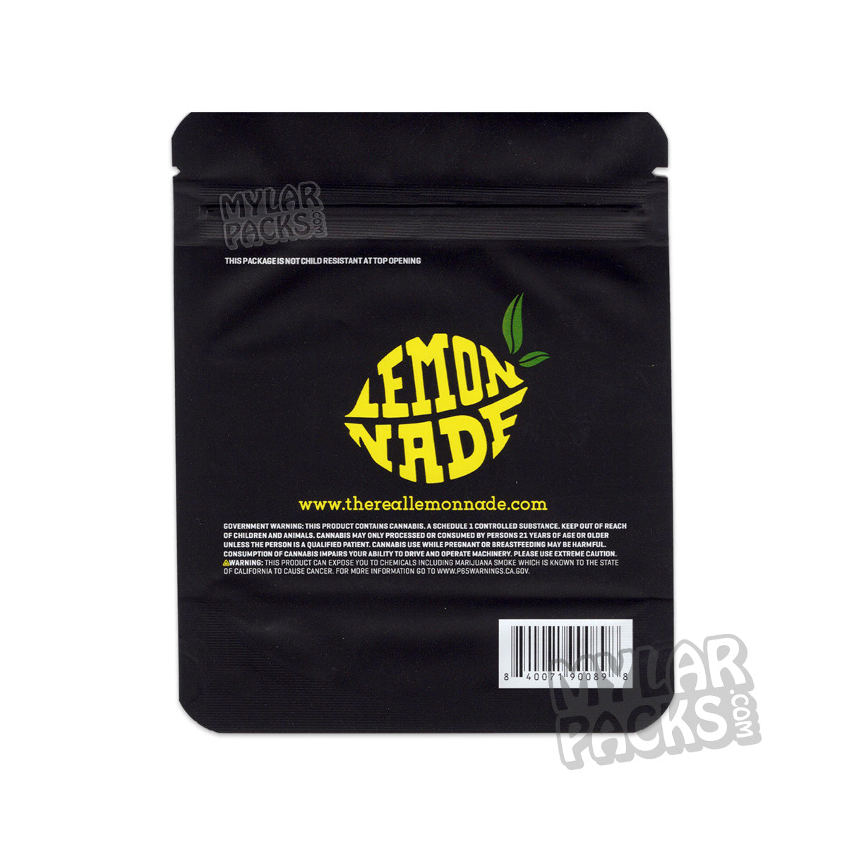 Grandiflora de Lemonnade, 3,5 g, bolsa de Mylar vacía a prueba de olores, embalaje para flores y hierbas secas