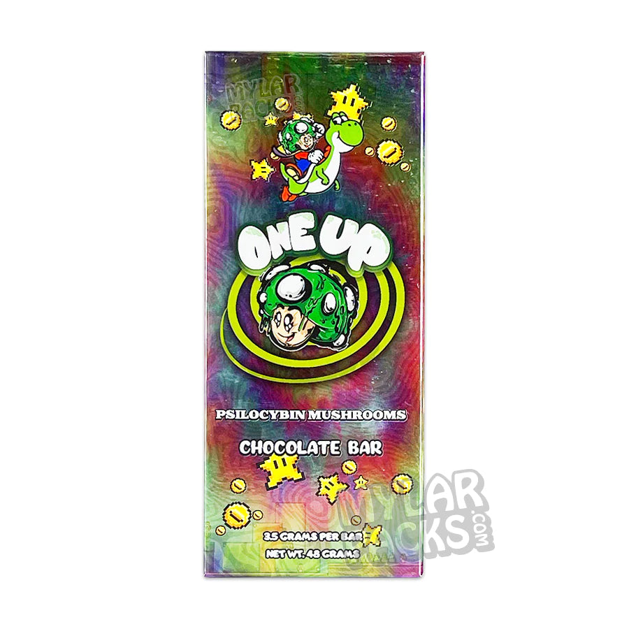 One Up Psilocybin Mushrooms Chocolate Bar Empty Packaging Candy Box