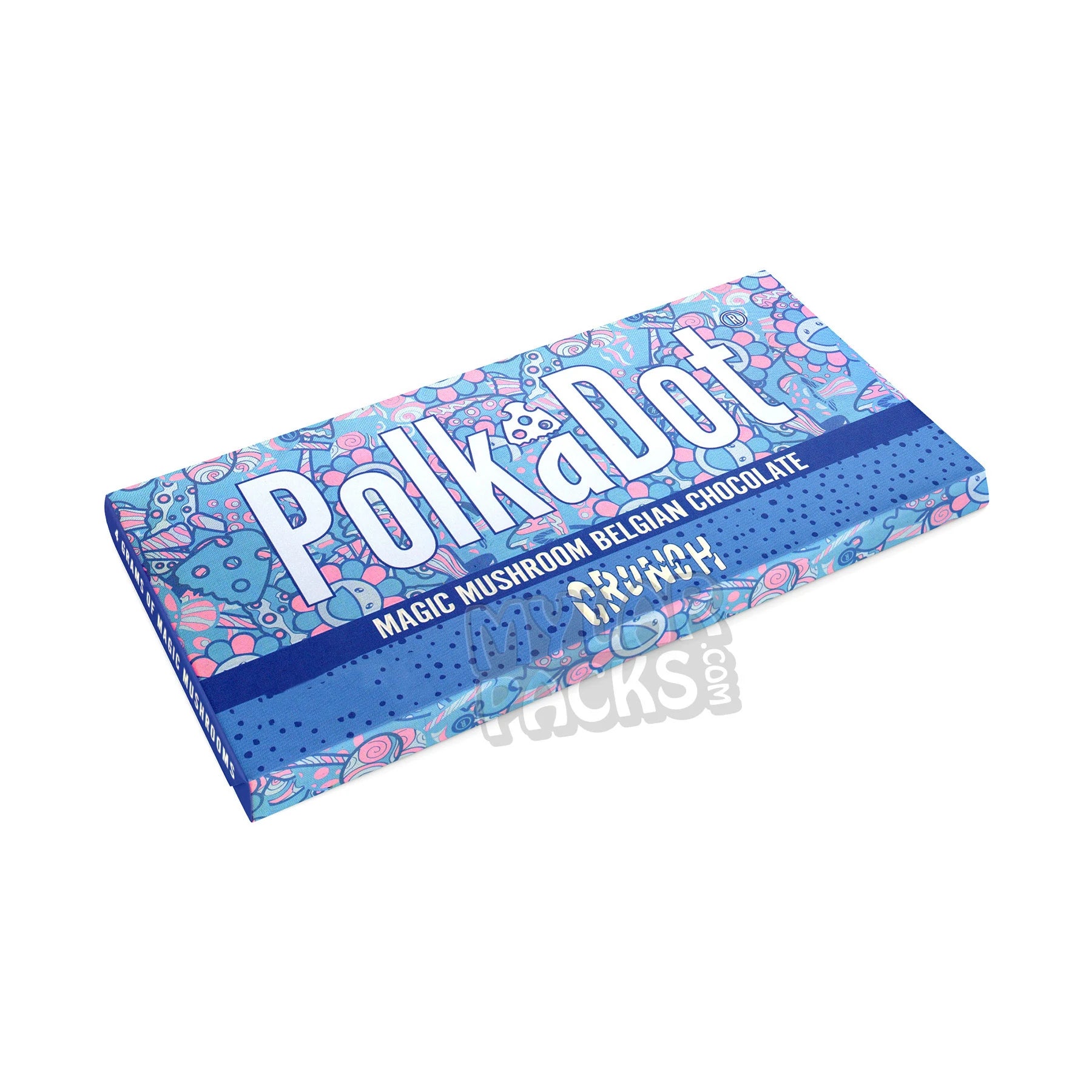 Polkadot Crunch Magic Mushrooms Belgian Chocolate Bar Empty Shrooms Psilocybin Packaging