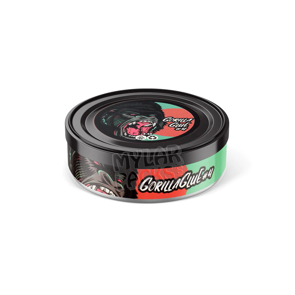 Empaque de latas autoadhesivas Gorilla Glue n.° 4 Presstin (solo pegatinas)