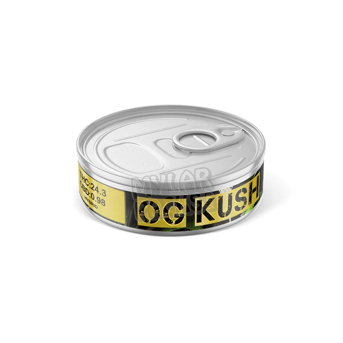 Envases autosellados de latas Presstin de OG Kush (solo pegatinas)
