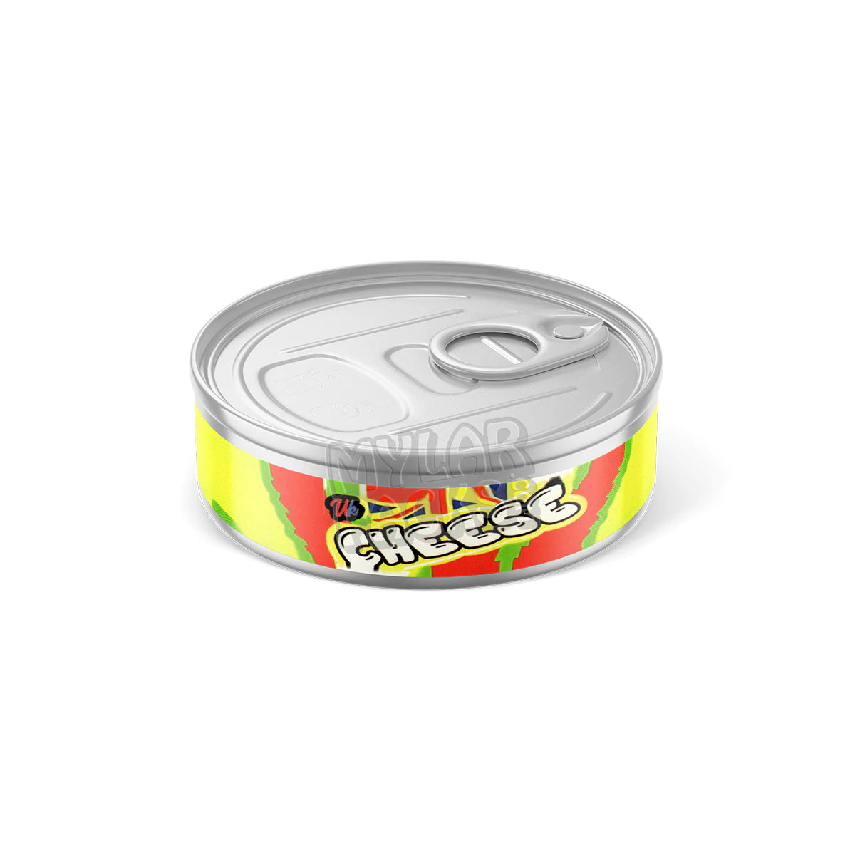 Latas autoadhesivas para queso del Reino Unido (solo pegatinas)