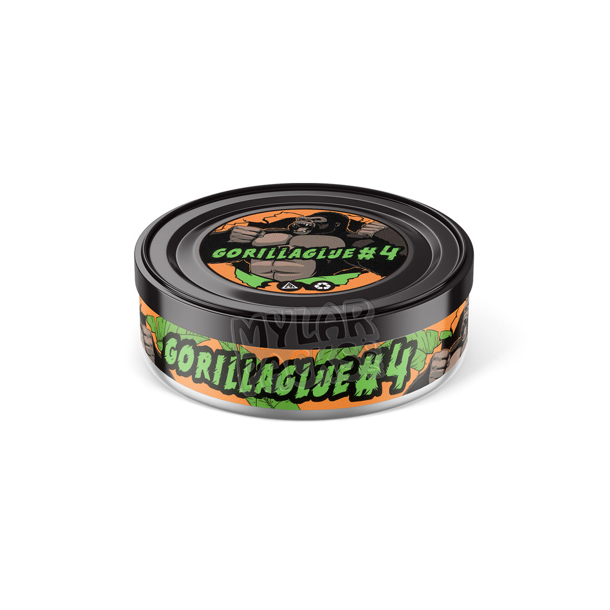 Empaque de latas autoadhesivas Gorilla Glue n.° 4 Presstin (solo pegatinas)