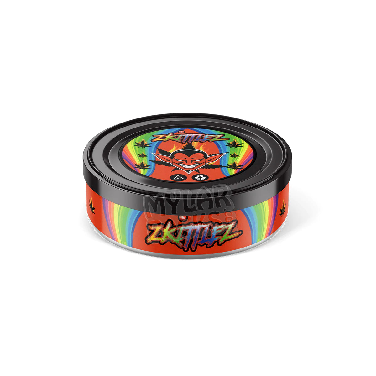 Envases autoadhesivos Zkittlez Presstin de 3,5 g (solo pegatinas)